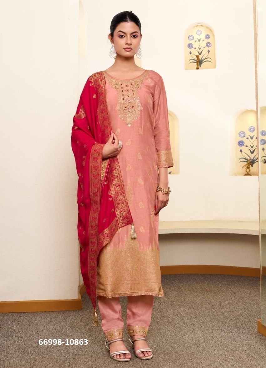 SUNEHRI - Catalog # 66998 (Set of 4 Readymade Salwar Suits) SUNEHRI - Catalog # 66998 (Set of 4 Readymade Salwar Suits)