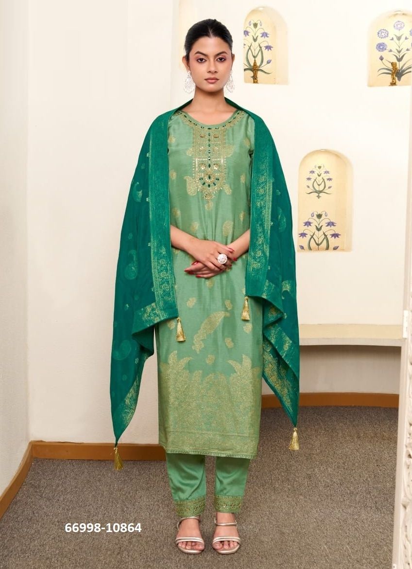 SUNEHRI - Catalog # 66998 (Set of 4 Readymade Salwar Suits) SUNEHRI - Catalog # 66998 (Set of 4 Readymade Salwar Suits)