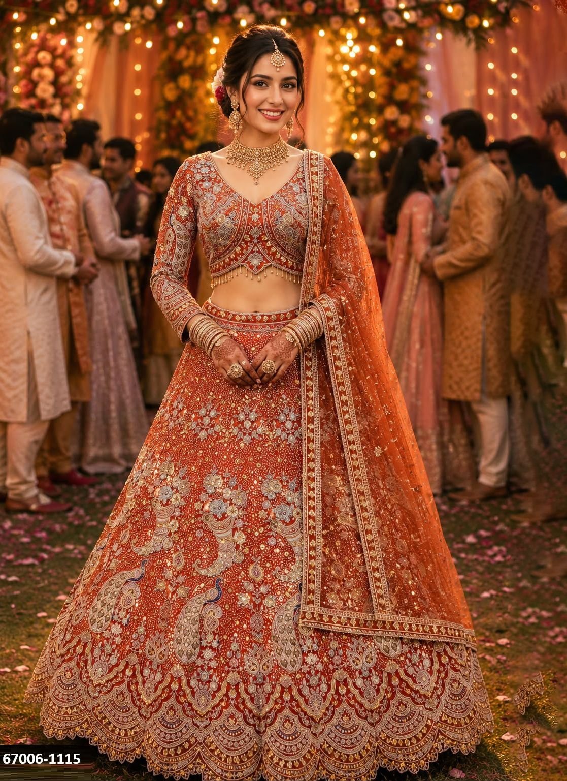MORNI 6 - Catalog # 67006 (Set of 2 Readymade Lehengas) MORNI 6 - Catalog # 67006 (Set of 2 Readymade Lehengas)