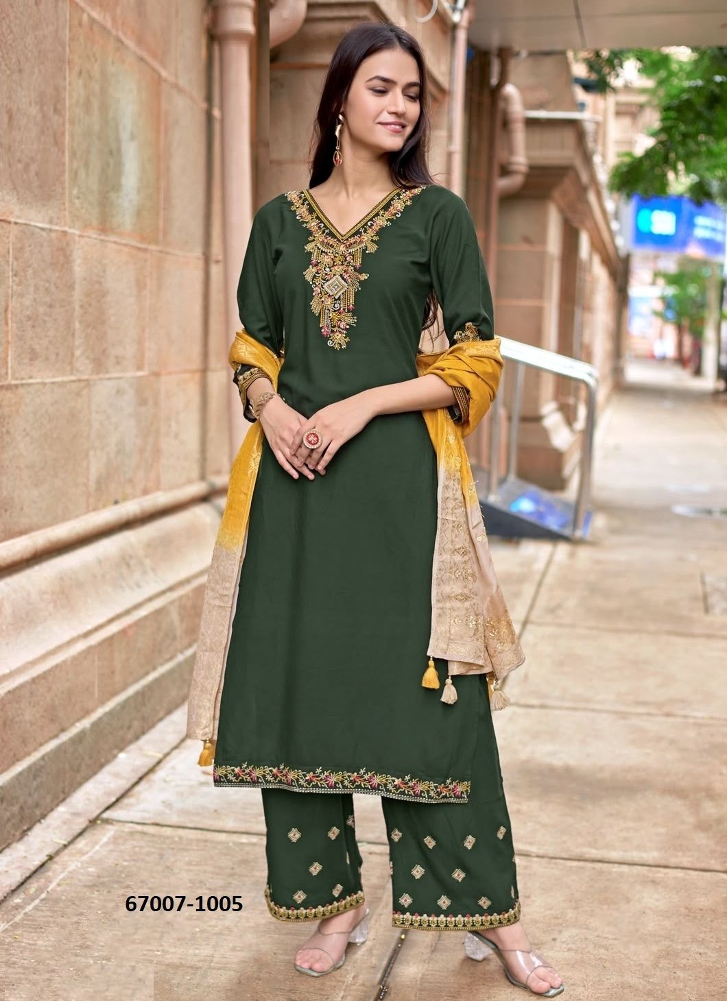 INDRIYA - Catalog # 67007 (Set of 6 Readymade Salwar Suits) INDRIYA - Catalog # 67007 (Set of 6 Readymade Salwar Suits)