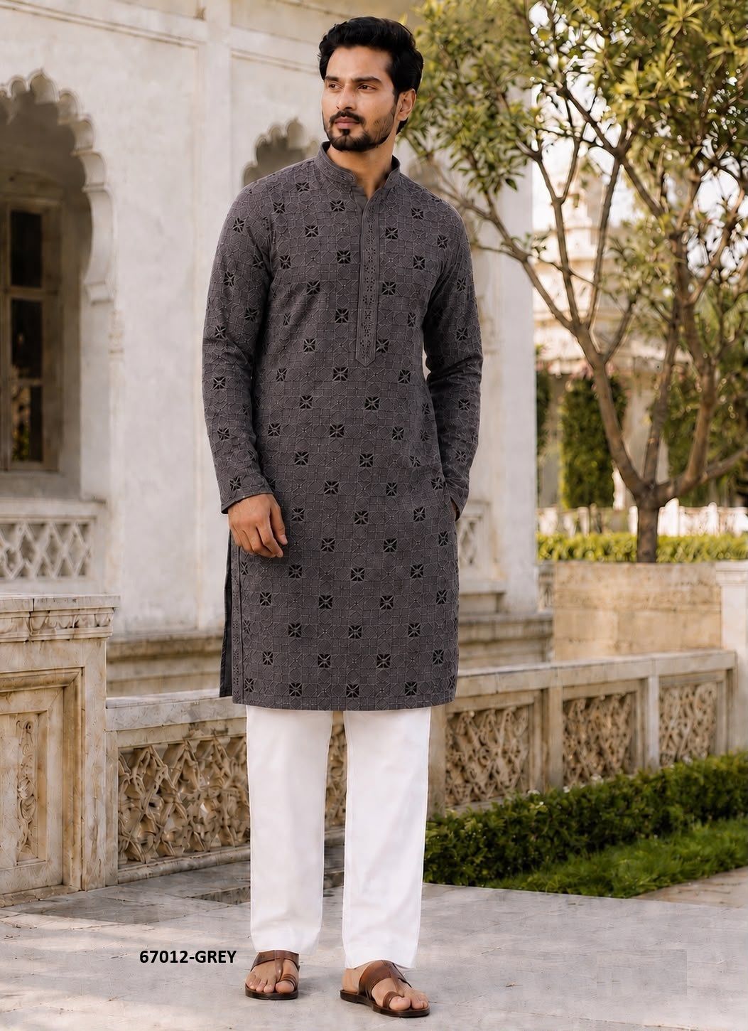 MANYAVAR CHIKANKARI 3 - Catalog # 67012 (Set of 6 Men's Ethnic Wear) MANYAVAR CHIKANKARI 3 - Catalog # 67012 (Set of 6 Men's Ethnic Wear)