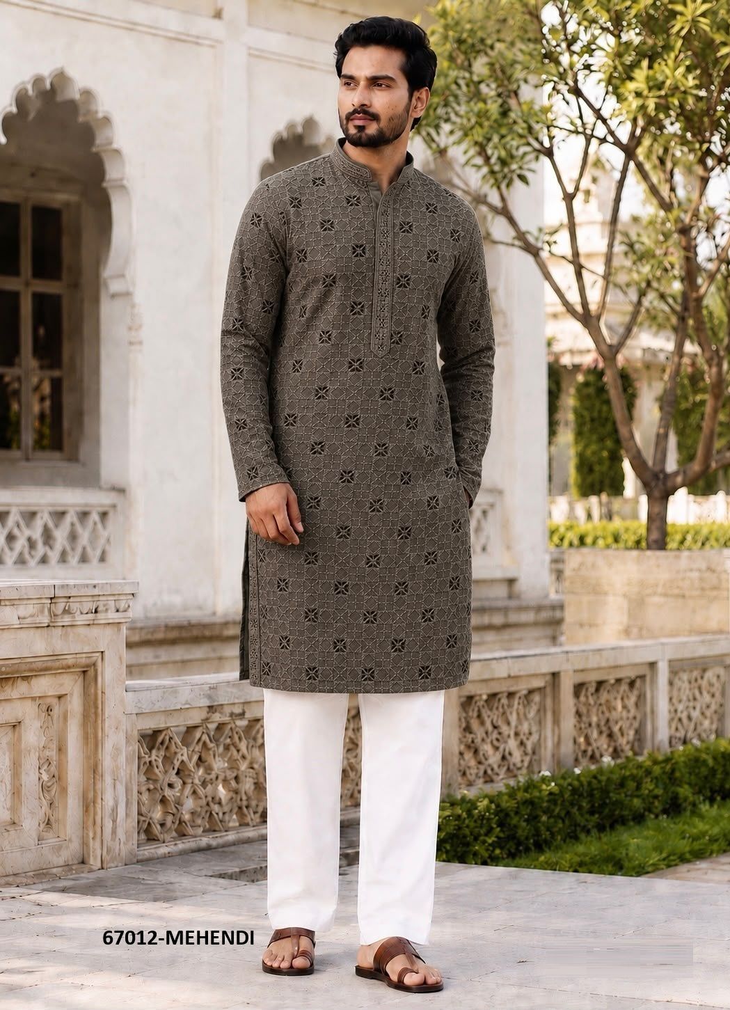 MANYAVAR CHIKANKARI 3 - Catalog # 67012 (Set of 6 Men's Ethnic Wear) MANYAVAR CHIKANKARI 3 - Catalog # 67012 (Set of 6 Men's Ethnic Wear)