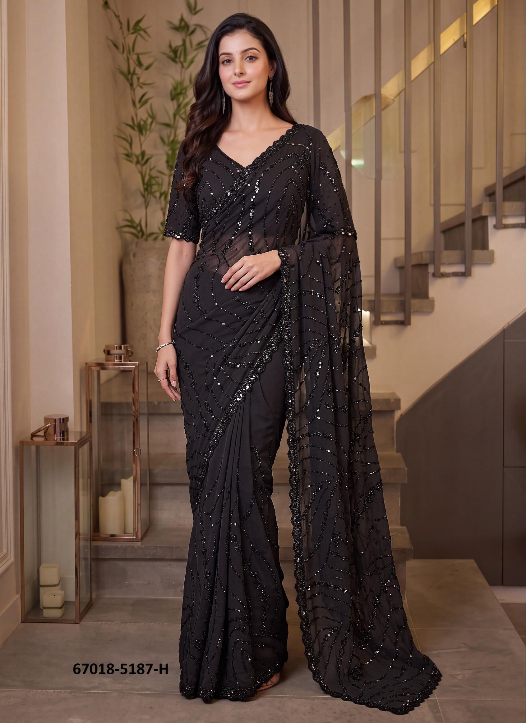 DESIGN 5187 - Catalog # 67018 (Set of 8 Sarees) DESIGN 5187 - Catalog # 67018 (Set of 8 Sarees)