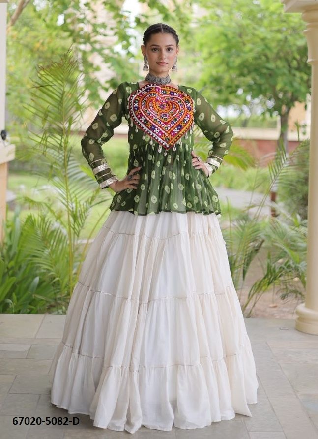 DESIGN 5082 - Catalog # 67020 (Set of 6 Readymade Lehengas)