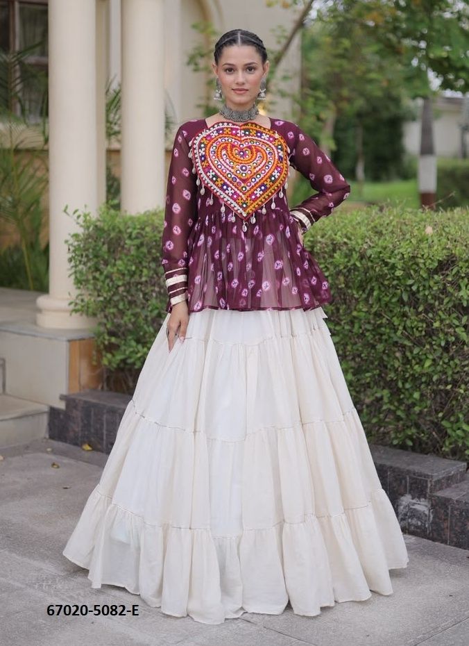 DESIGN 5082 - Catalog # 67020 (Set of 6 Readymade Lehengas)