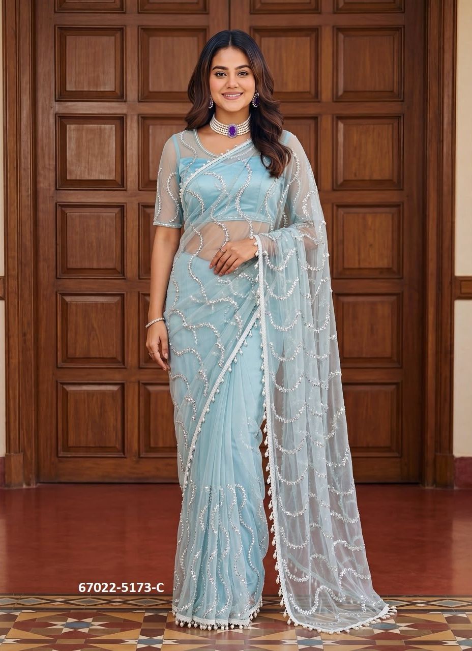 DESIGN 5173 - Catalog # 67022 (Set of 16 Sarees) DESIGN 5173 - Catalog # 67022 (Set of 16 Sarees)