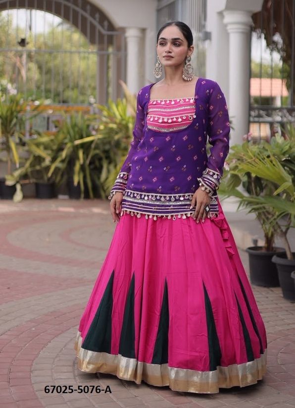 DESIGN 5076 - Catalog # 67025 (Set of 5 Readymade Lehengas) DESIGN 5076 - Catalog # 67025 (Set of 5 Readymade Lehengas)