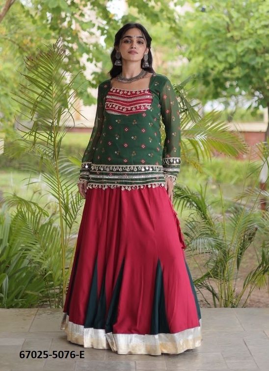 DESIGN 5076 - Catalog # 67025 (Set of 5 Readymade Lehengas) DESIGN 5076 - Catalog # 67025 (Set of 5 Readymade Lehengas)