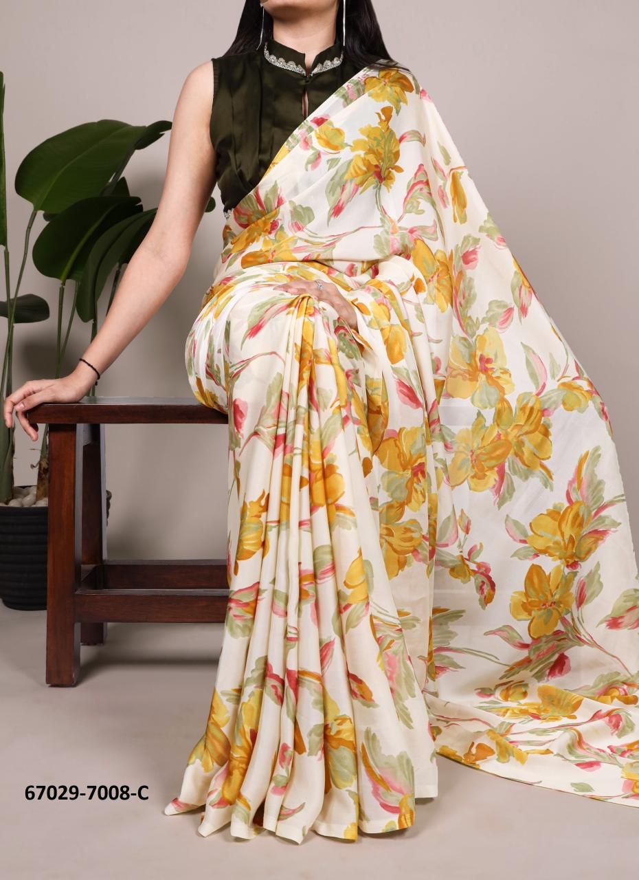 DESIGN 7008 - Catalog # 67029 (Set of 3 Sarees) DESIGN 7008 - Catalog # 67029 (Set of 3 Sarees)