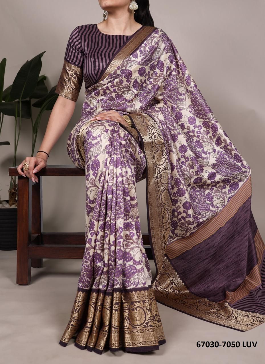 DESIGN 7050 - Catalog # 67030 (Set of 4 Sarees) DESIGN 7050 - Catalog # 67030 (Set of 4 Sarees)