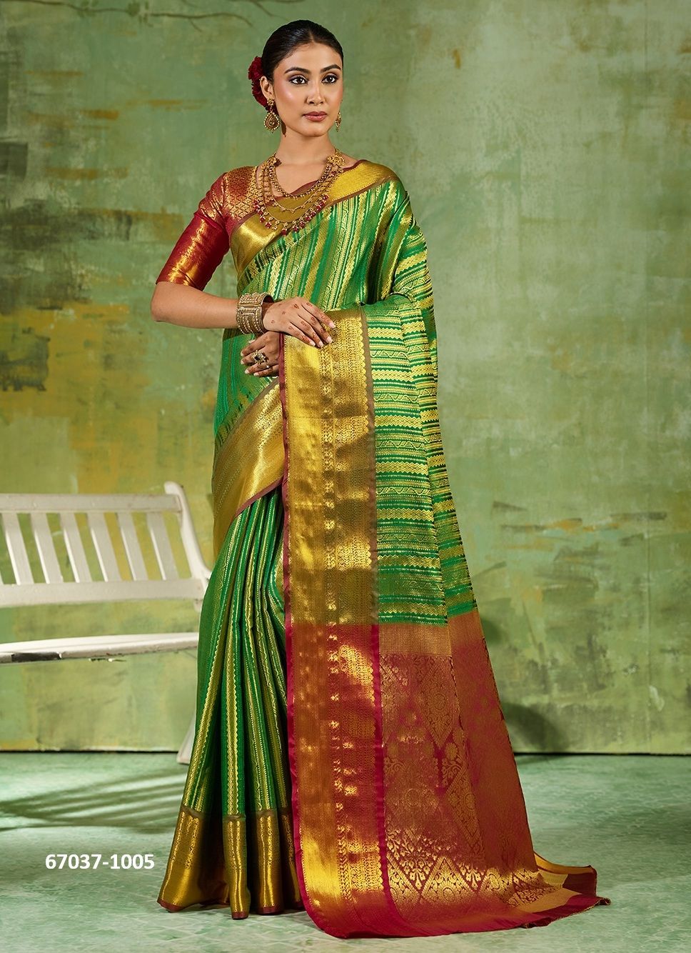 TIRUMALA SILK - Catalog # 67037 (Set of 6 Sarees) TIRUMALA SILK - Catalog # 67037 (Set of 6 Sarees)