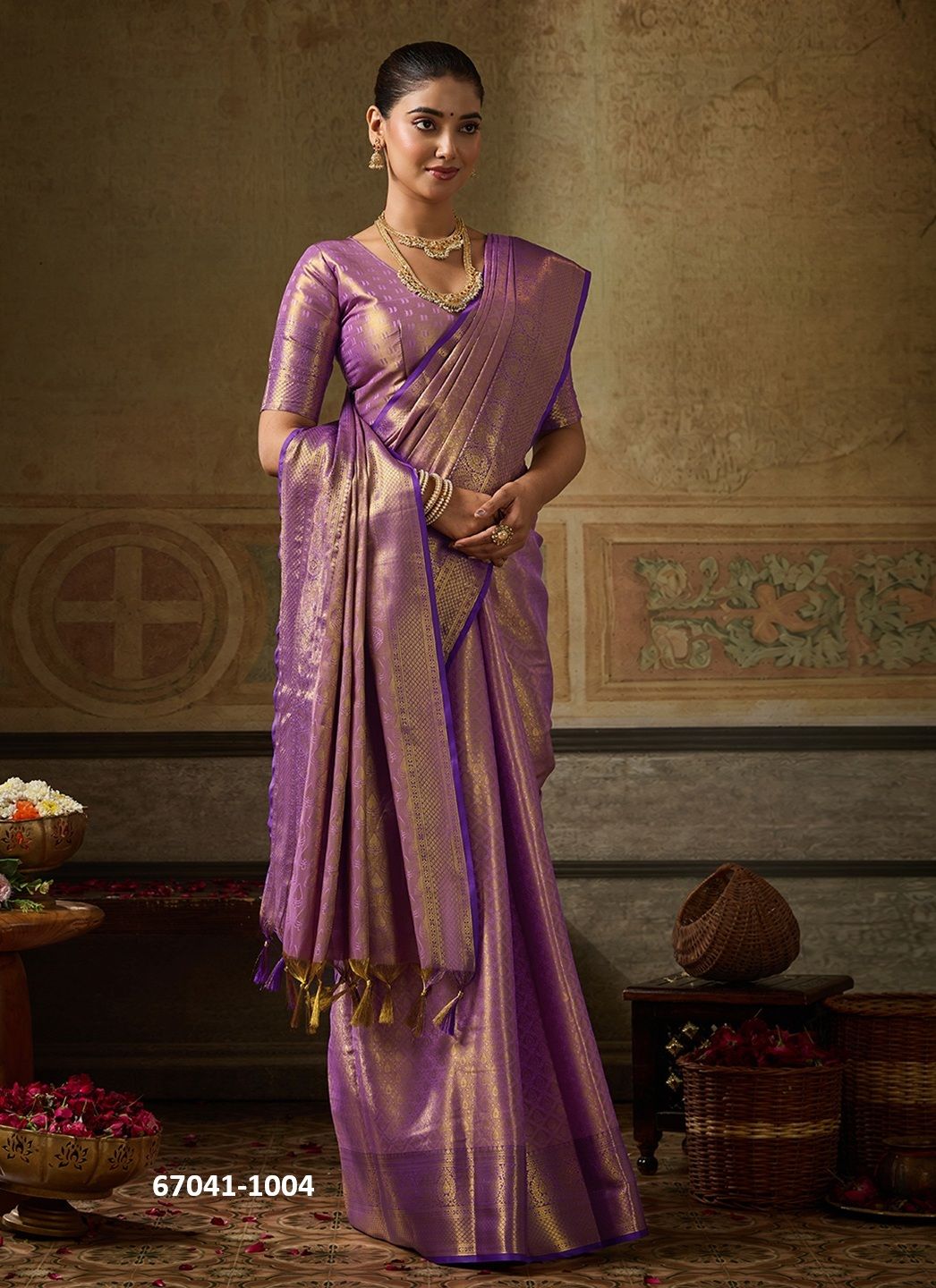KANCHI PATTU SILK - Catalog # 67041 (Set of 7 Sarees) KANCHI PATTU SILK - Catalog # 67041 (Set of 7 Sarees)
