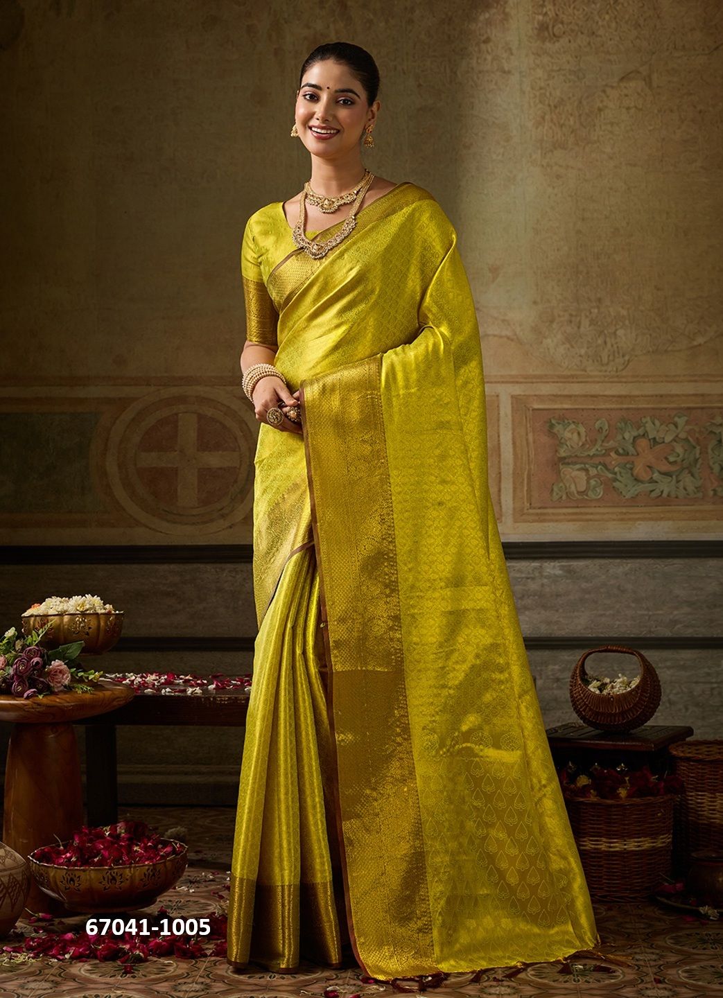 KANCHI PATTU SILK - Catalog # 67041 (Set of 7 Sarees) KANCHI PATTU SILK - Catalog # 67041 (Set of 7 Sarees)
