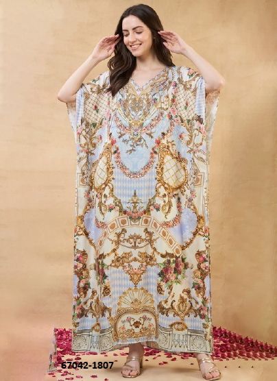 KAFTAN-E-NAZAKAT 18 - Catalog # 67042 (Set of 8 Kaftans / Ponchos) KAFTAN-E-NAZAKAT 18 - Catalog # 67042 (Set of 8 Kaftans / Ponchos)