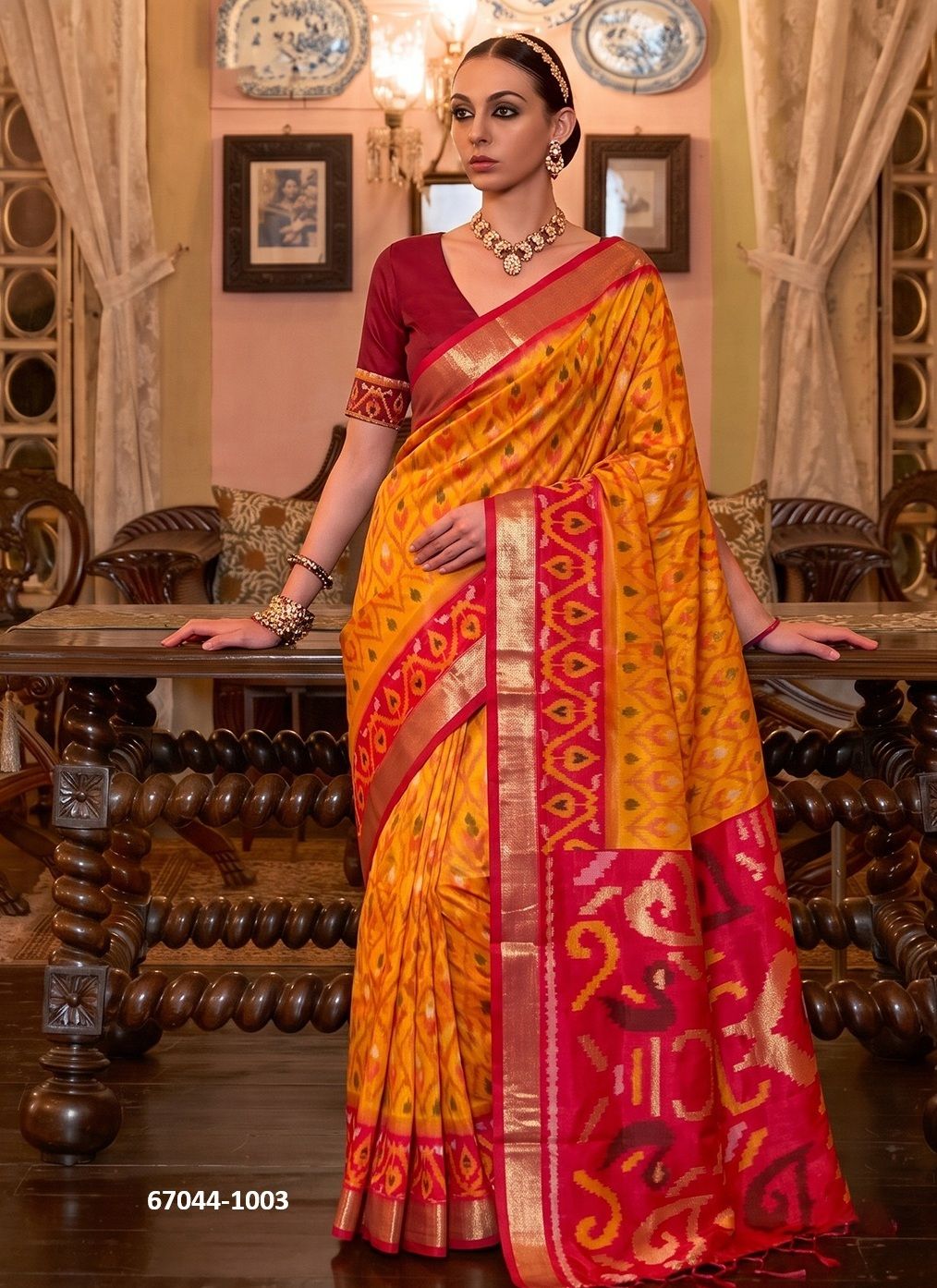 ADISHREE SILK - Catalog # 67044 (Set of 6 Sarees) ADISHREE SILK - Catalog # 67044 (Set of 6 Sarees)