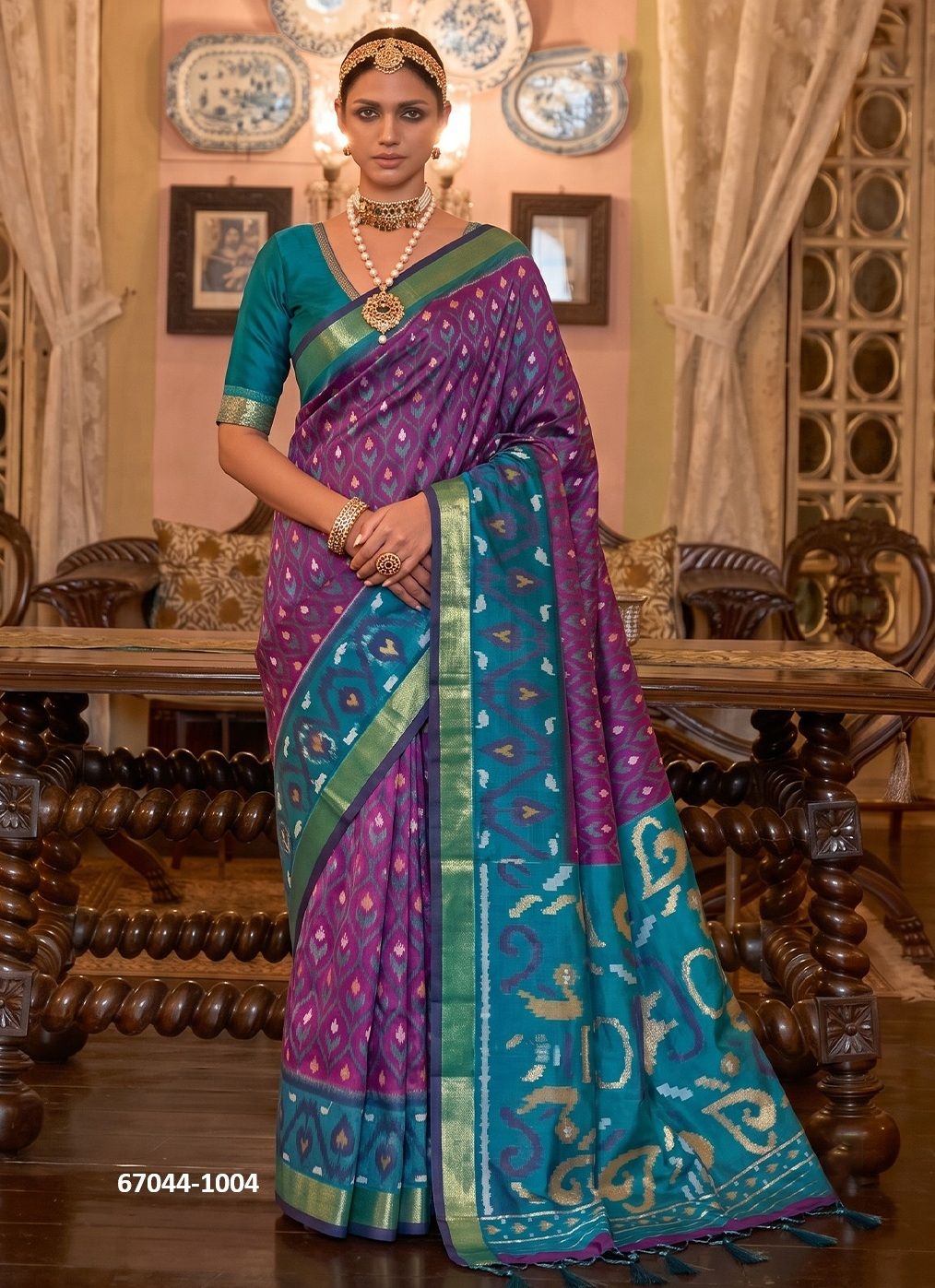 ADISHREE SILK - Catalog # 67044 (Set of 6 Sarees) ADISHREE SILK - Catalog # 67044 (Set of 6 Sarees)