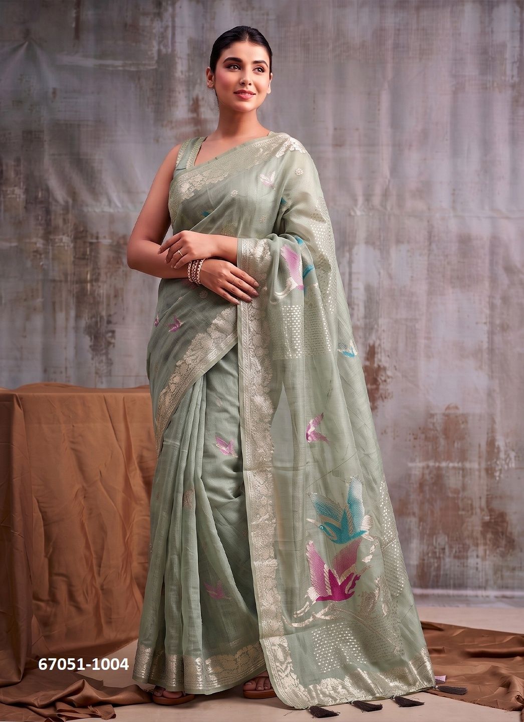 FLEMINGO - Catalog # 67051 (Set of 6 Sarees) FLEMINGO - Catalog # 67051 (Set of 6 Sarees)