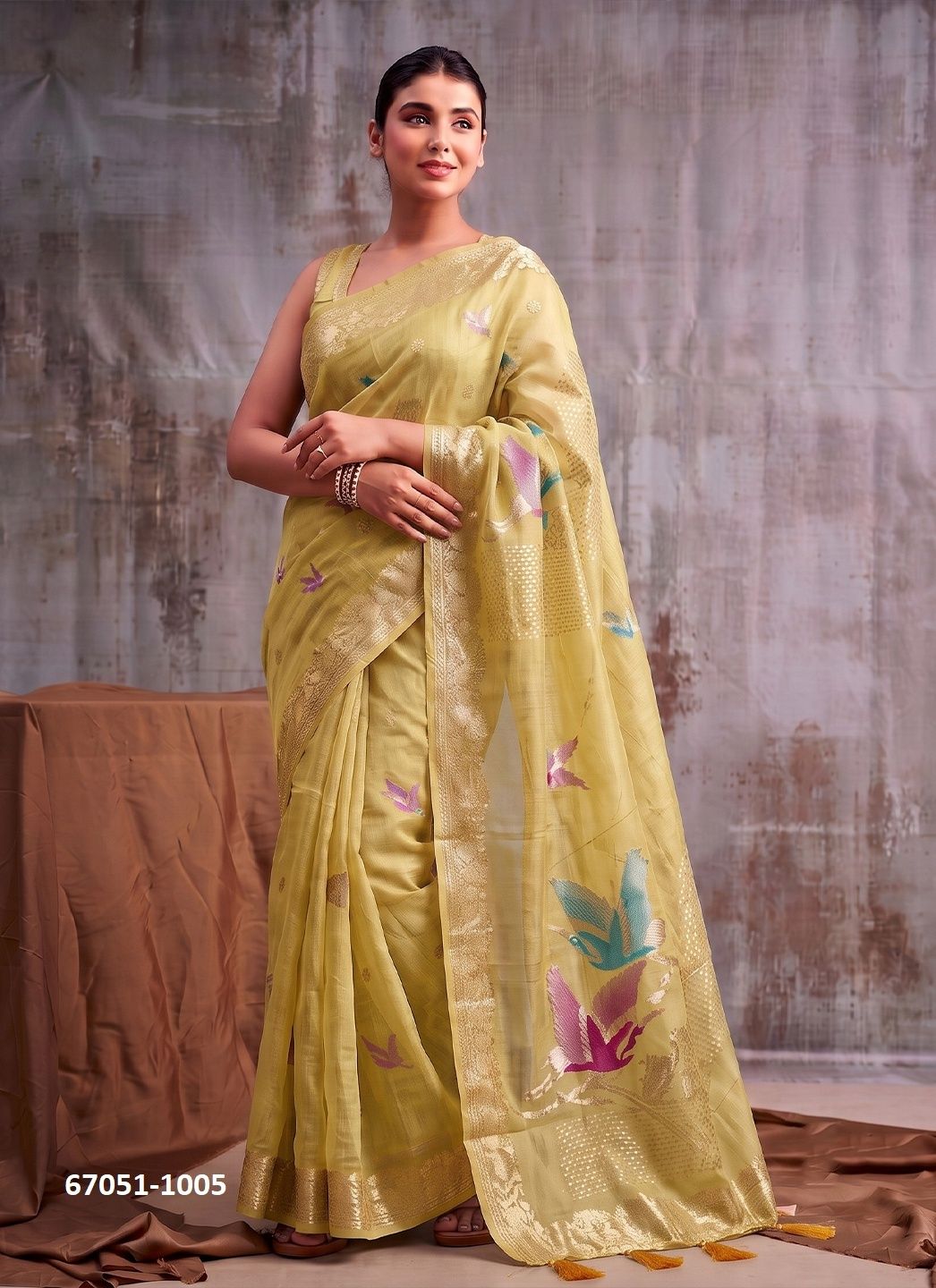 FLEMINGO - Catalog # 67051 (Set of 6 Sarees) FLEMINGO - Catalog # 67051 (Set of 6 Sarees)