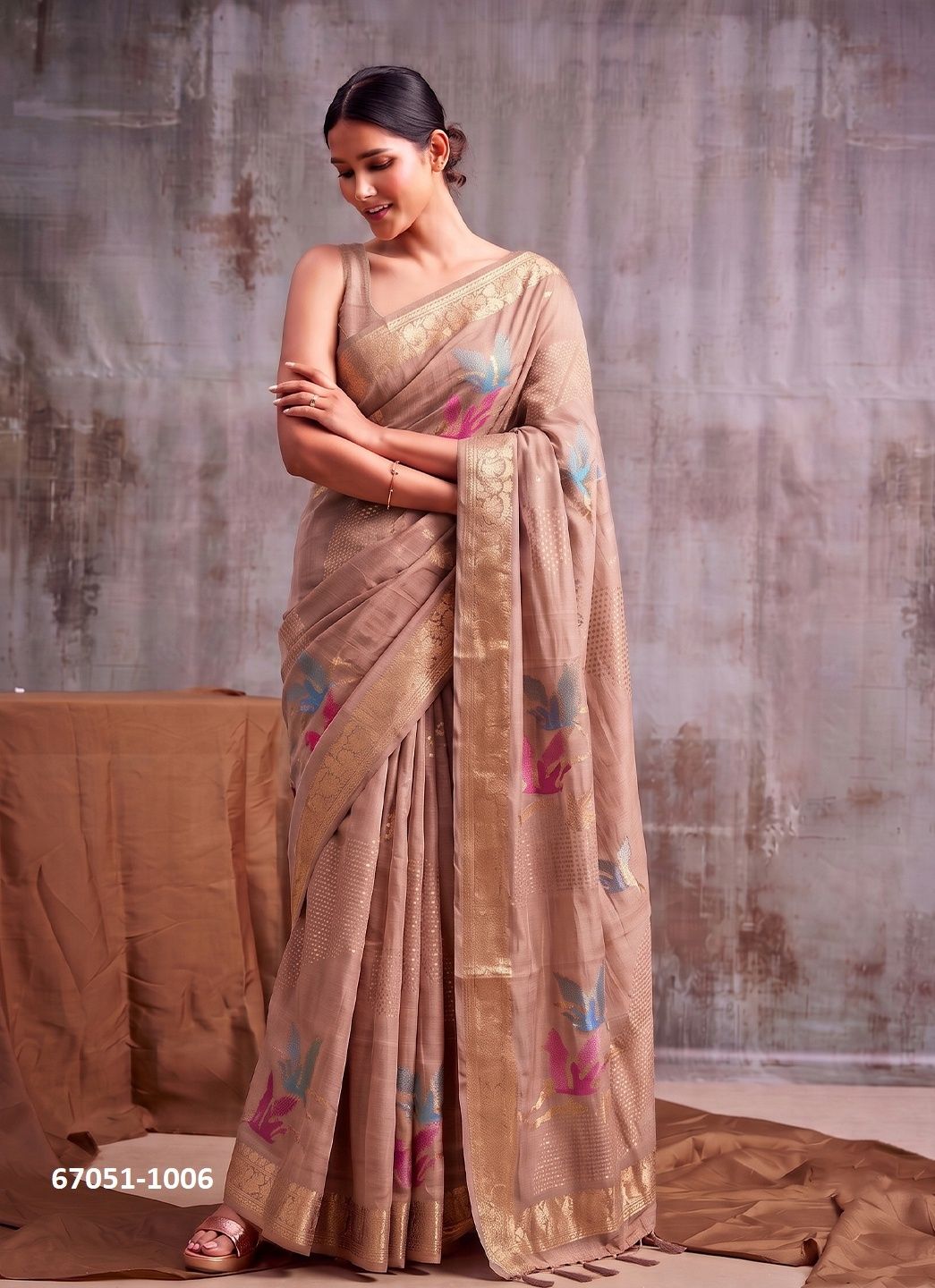 FLEMINGO - Catalog # 67051 (Set of 6 Sarees) FLEMINGO - Catalog # 67051 (Set of 6 Sarees)