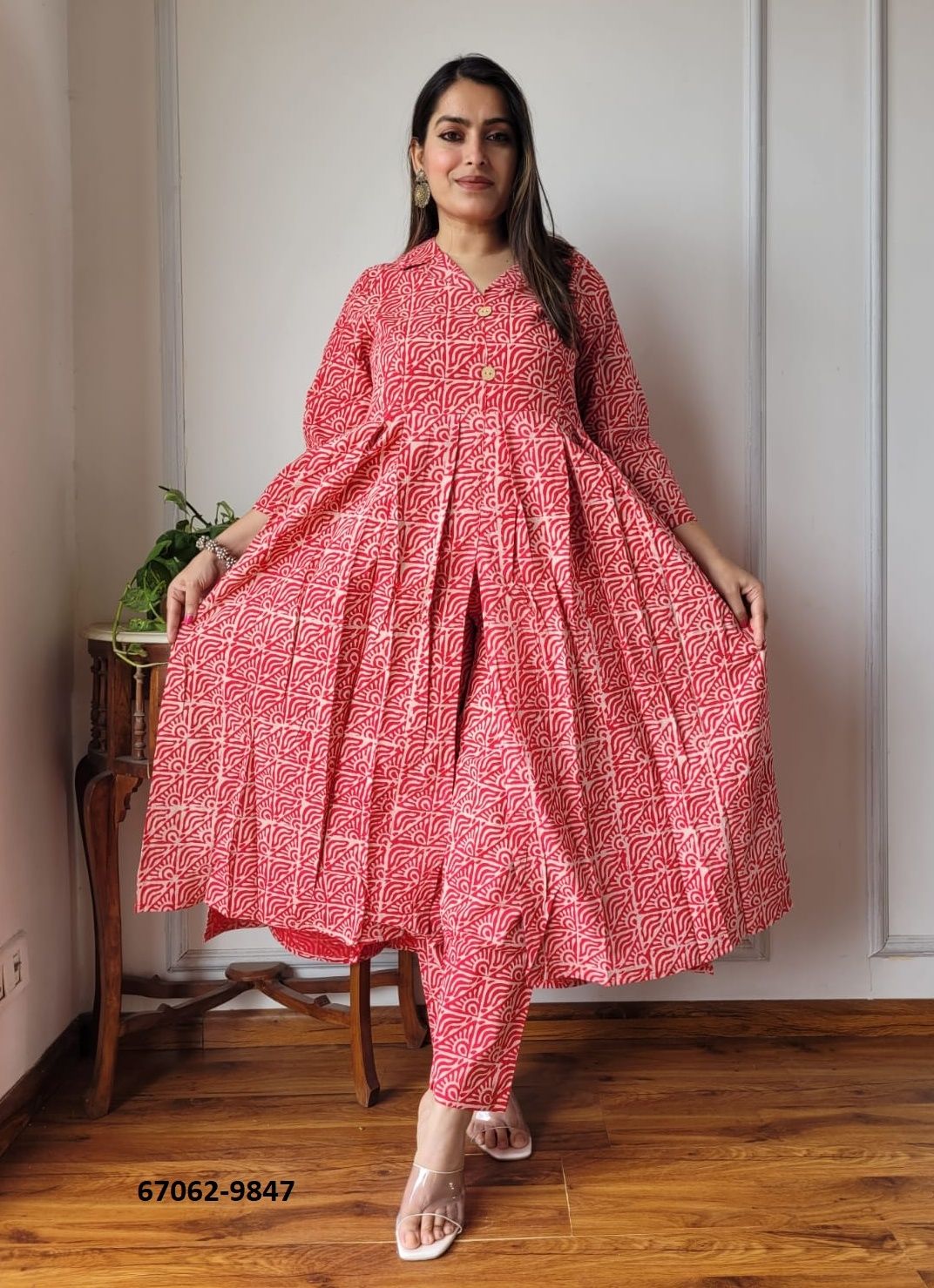 TRADITIONAL BAGRU PRINTED CO-ORD SET 9841 - Catalog # 67062 (Set of 13 Tops With Bottoms) TRADITIONAL BAGRU PRINTED CO-ORD SET 9841 - Catalog # 67062 (Set of 13 Tops With Bottoms)
