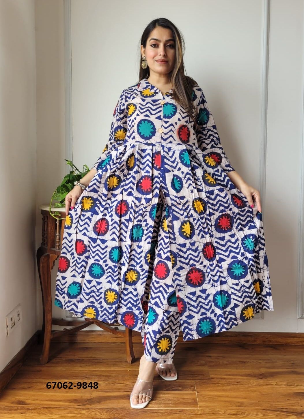 TRADITIONAL BAGRU PRINTED CO-ORD SET 9841 - Catalog # 67062 (Set of 13 Tops With Bottoms) TRADITIONAL BAGRU PRINTED CO-ORD SET 9841 - Catalog # 67062 (Set of 13 Tops With Bottoms)