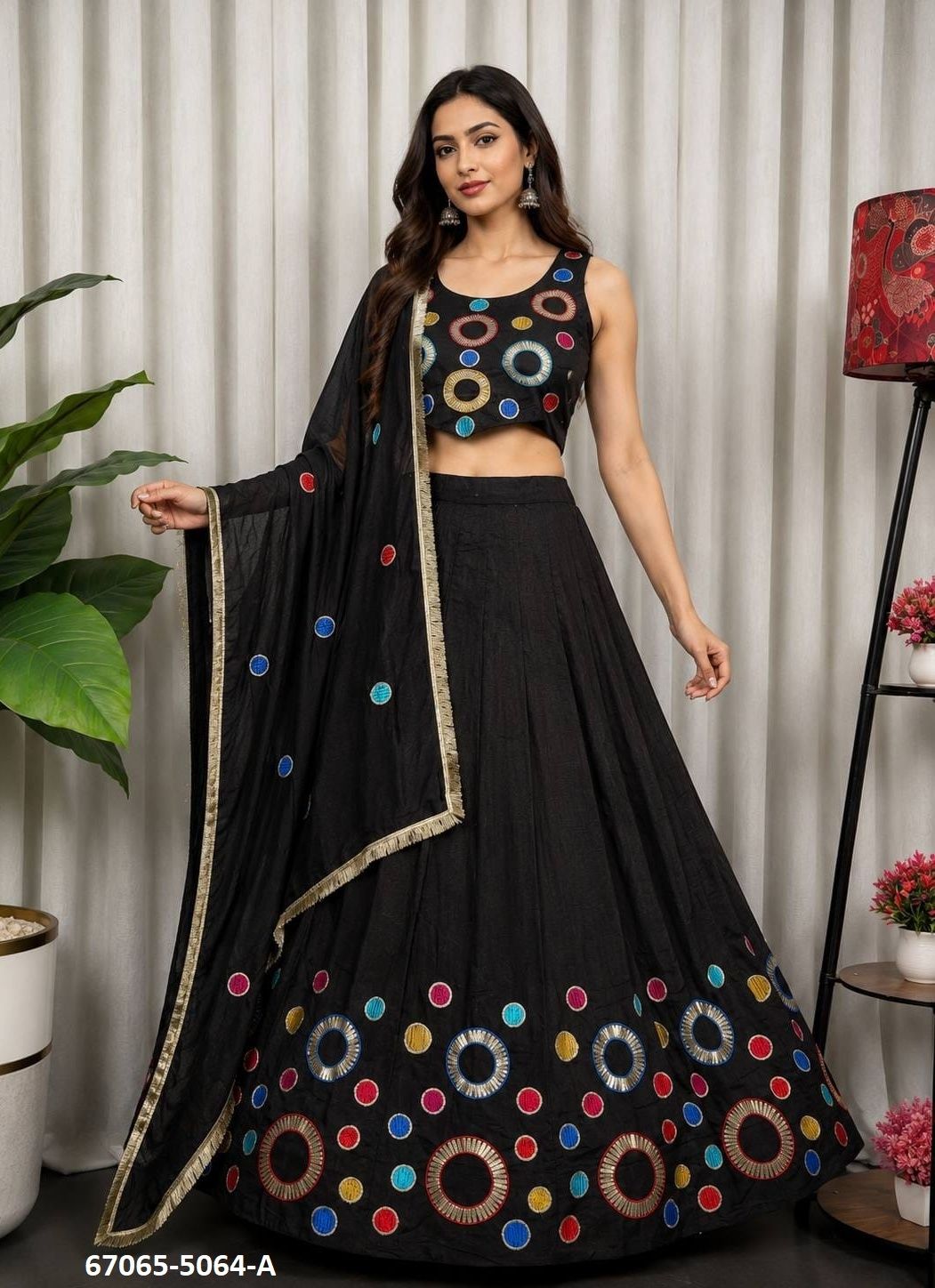 DESIGN 5064 - Catalog # 67065 (Set of 6 Readymade Lehengas) DESIGN 5064 - Catalog # 67065 (Set of 6 Readymade Lehengas)
