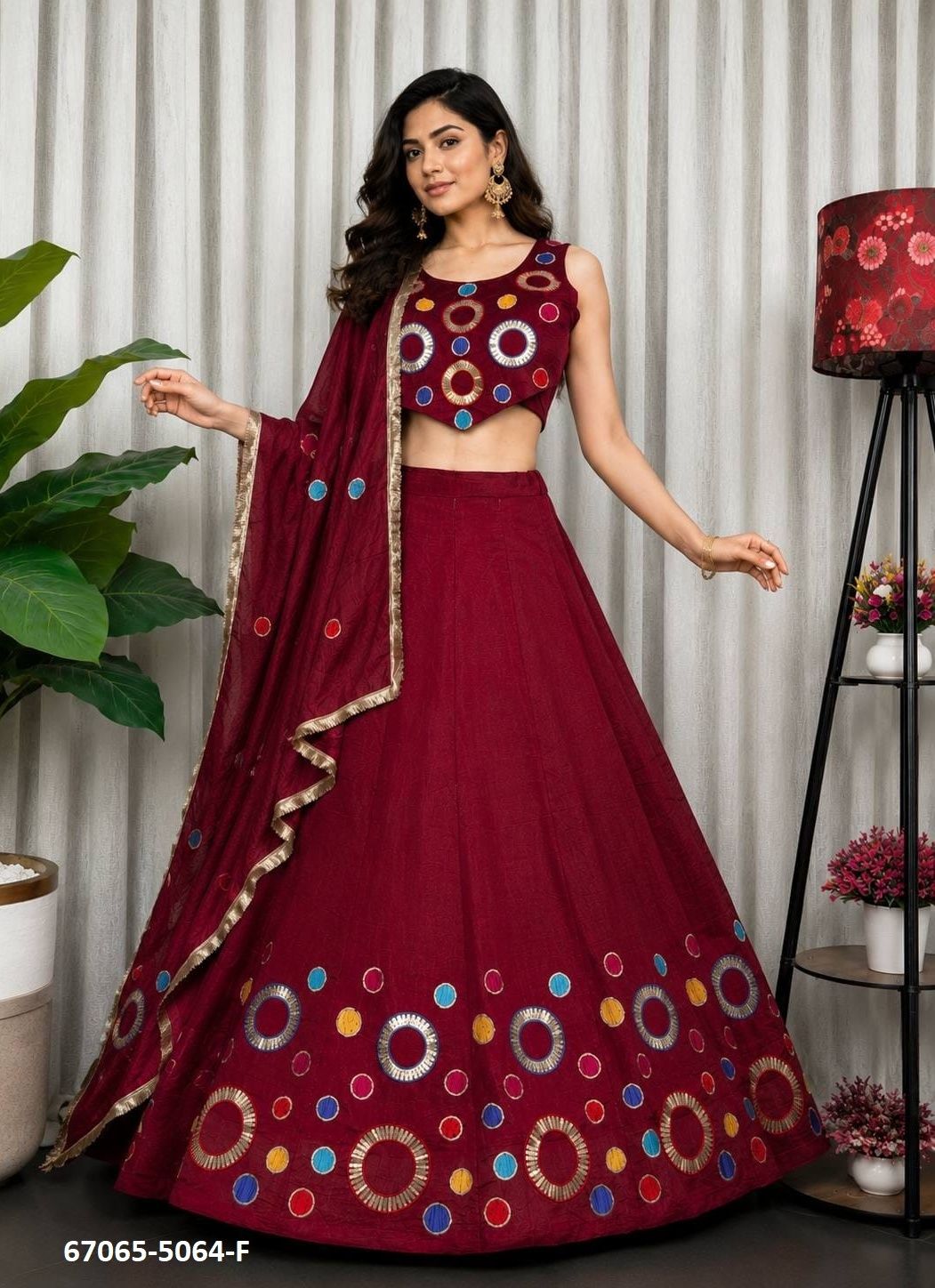 DESIGN 5064 - Catalog # 67065 (Set of 6 Readymade Lehengas) DESIGN 5064 - Catalog # 67065 (Set of 6 Readymade Lehengas)