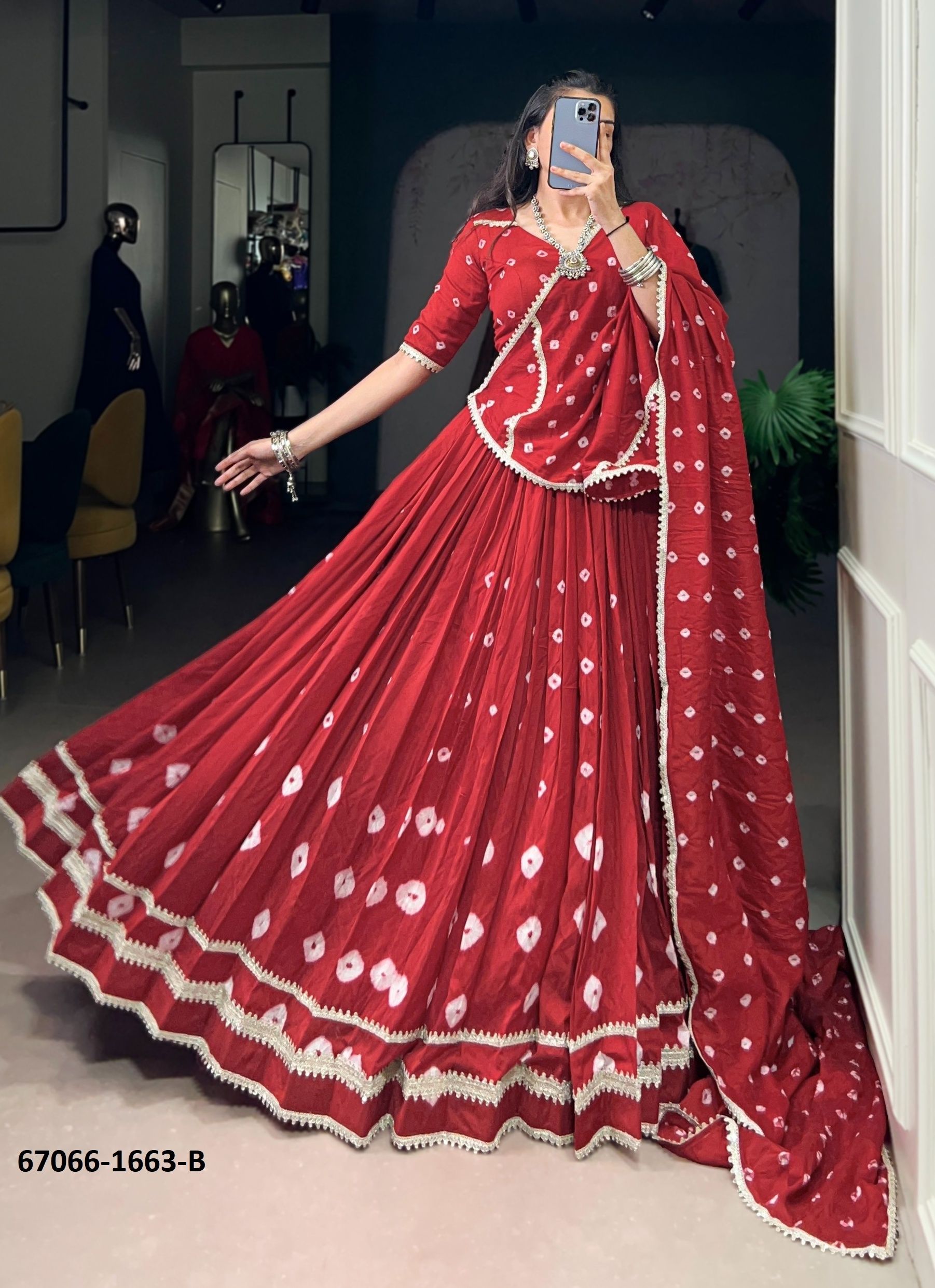 ROOP 1663 - Catalog # 67066 (Set of 2 Readymade Lehengas) ROOP 1663 - Catalog # 67066 (Set of 2 Readymade Lehengas)