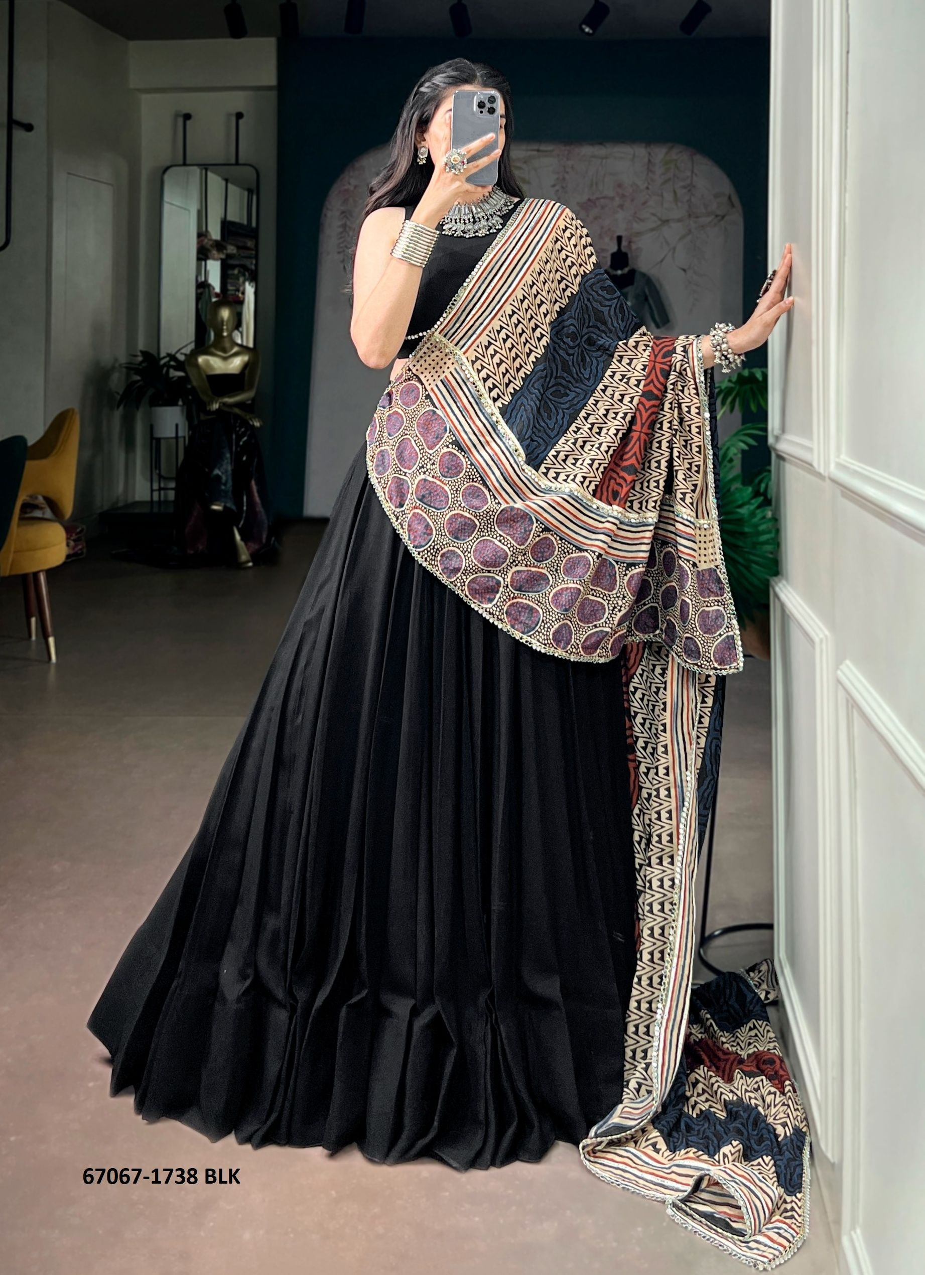 DESIGN 1738 - Catalog # 67067 (Set of 4 Readymade Lehengas) DESIGN 1738 - Catalog # 67067 (Set of 4 Readymade Lehengas)