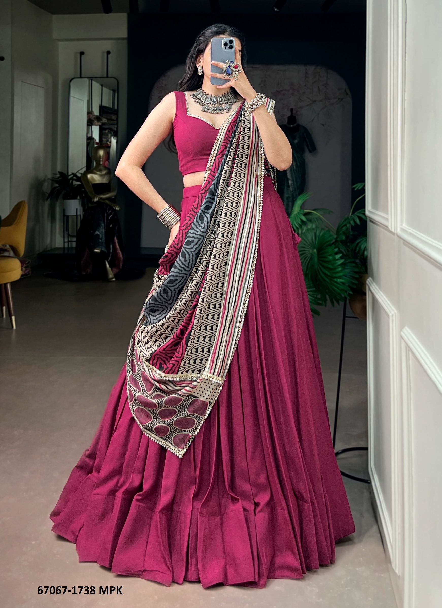 DESIGN 1738 - Catalog # 67067 (Set of 4 Readymade Lehengas) DESIGN 1738 - Catalog # 67067 (Set of 4 Readymade Lehengas)