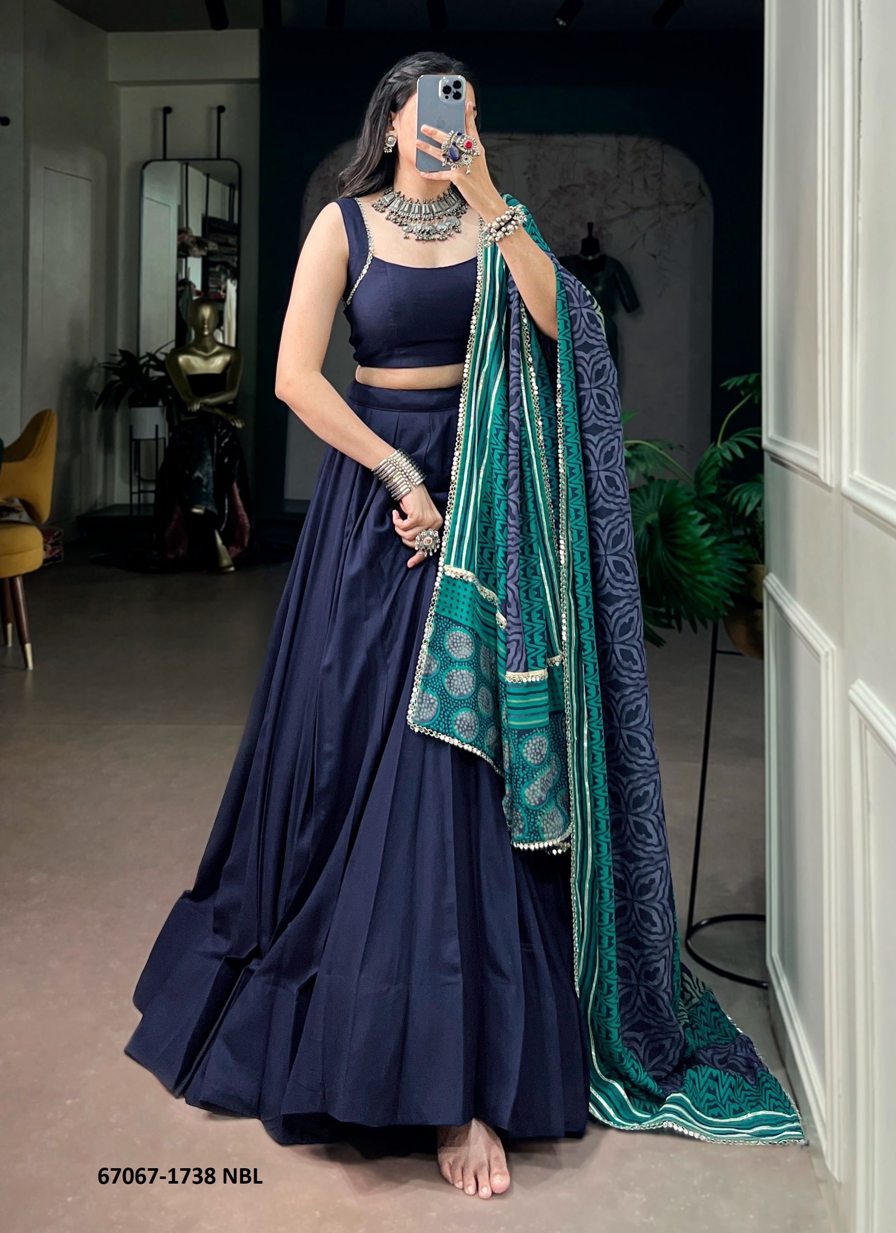 DESIGN 1738 - Catalog # 67067 (Set of 4 Readymade Lehengas) DESIGN 1738 - Catalog # 67067 (Set of 4 Readymade Lehengas)