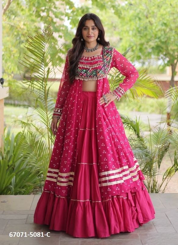 DESIGN 5081 - Catalog # 67071 (Set of 4 Readymade Lehengas) DESIGN 5081 - Catalog # 67071 (Set of 4 Readymade Lehengas)