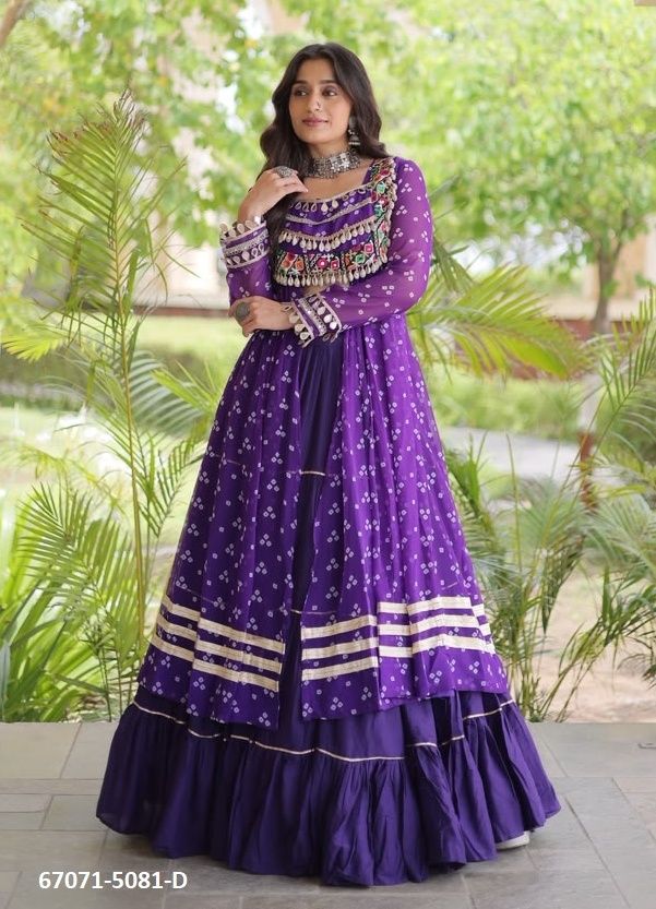 DESIGN 5081 - Catalog # 67071 (Set of 4 Readymade Lehengas) DESIGN 5081 - Catalog # 67071 (Set of 4 Readymade Lehengas)