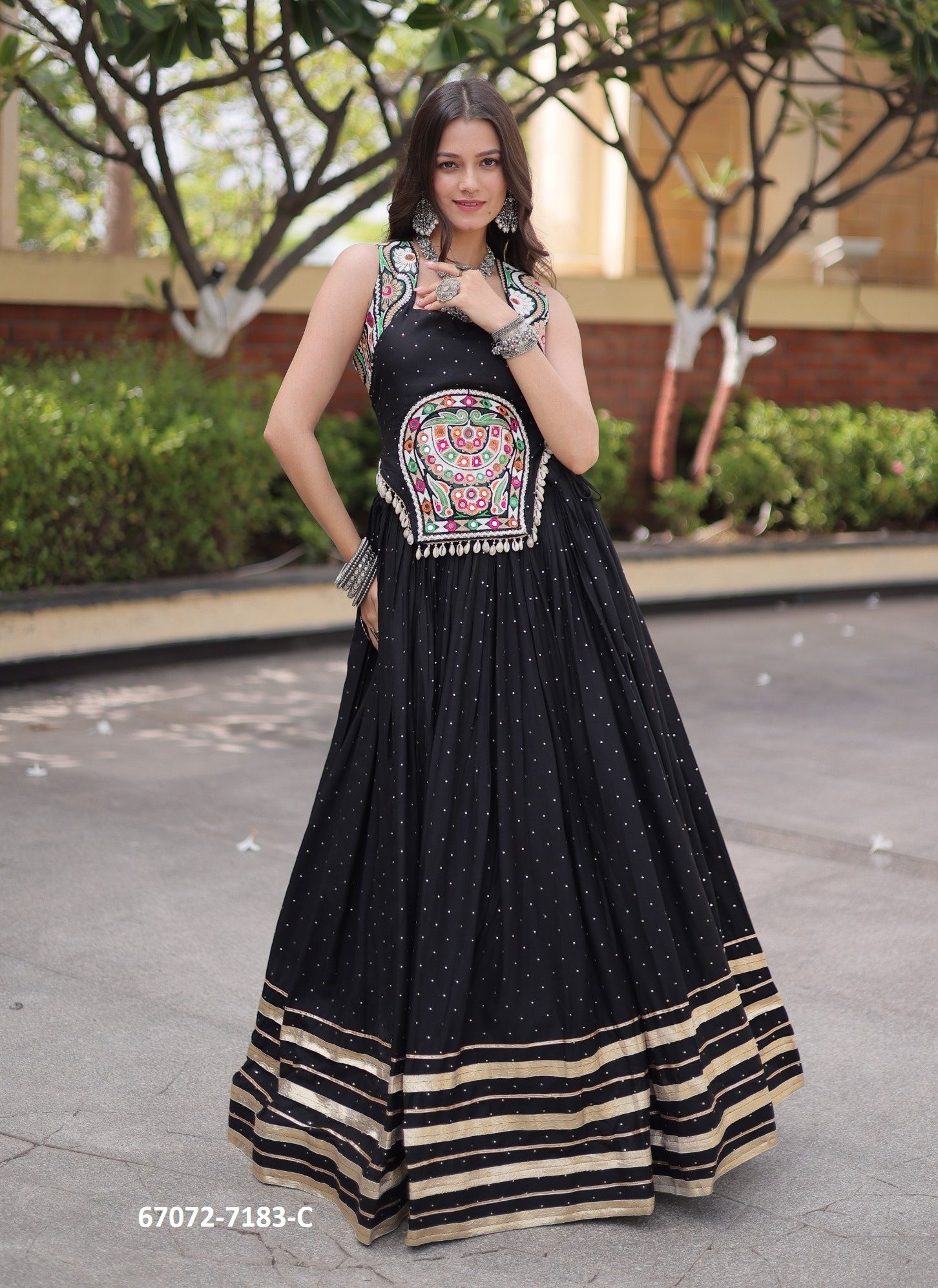 DESIGN 7183 - Catalog # 67072 (Set of 6 Readymade Lehengas) DESIGN 7183 - Catalog # 67072 (Set of 6 Readymade Lehengas)