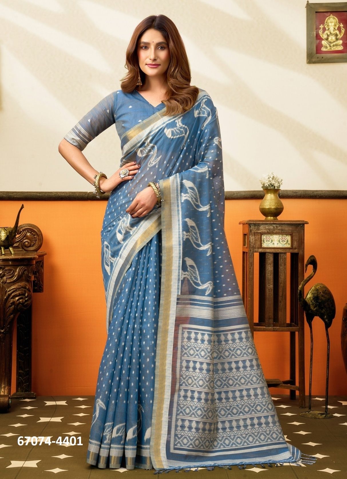 SANGEETA - Catalog # 67074 (Set of 6 Sarees) SANGEETA - Catalog # 67074 (Set of 6 Sarees)