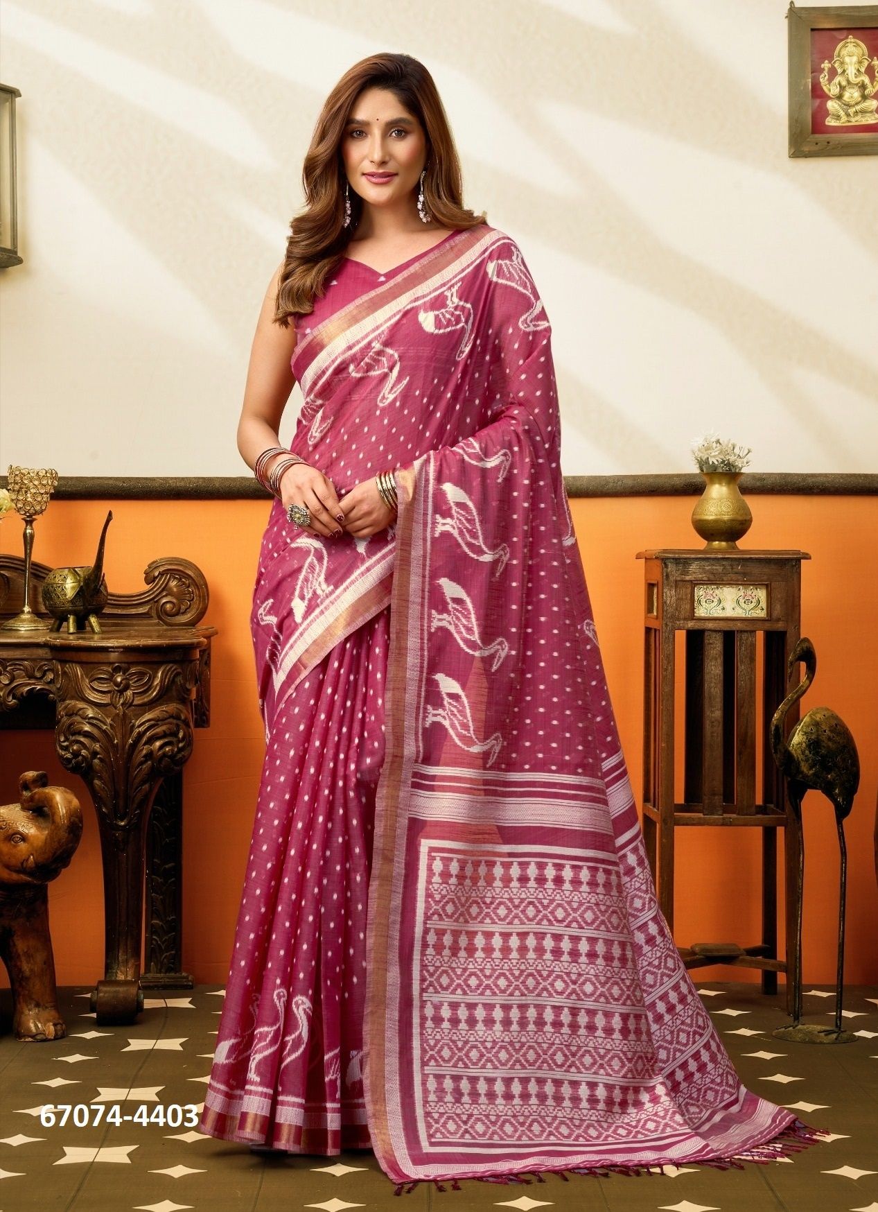 SANGEETA - Catalog # 67074 (Set of 6 Sarees) SANGEETA - Catalog # 67074 (Set of 6 Sarees)