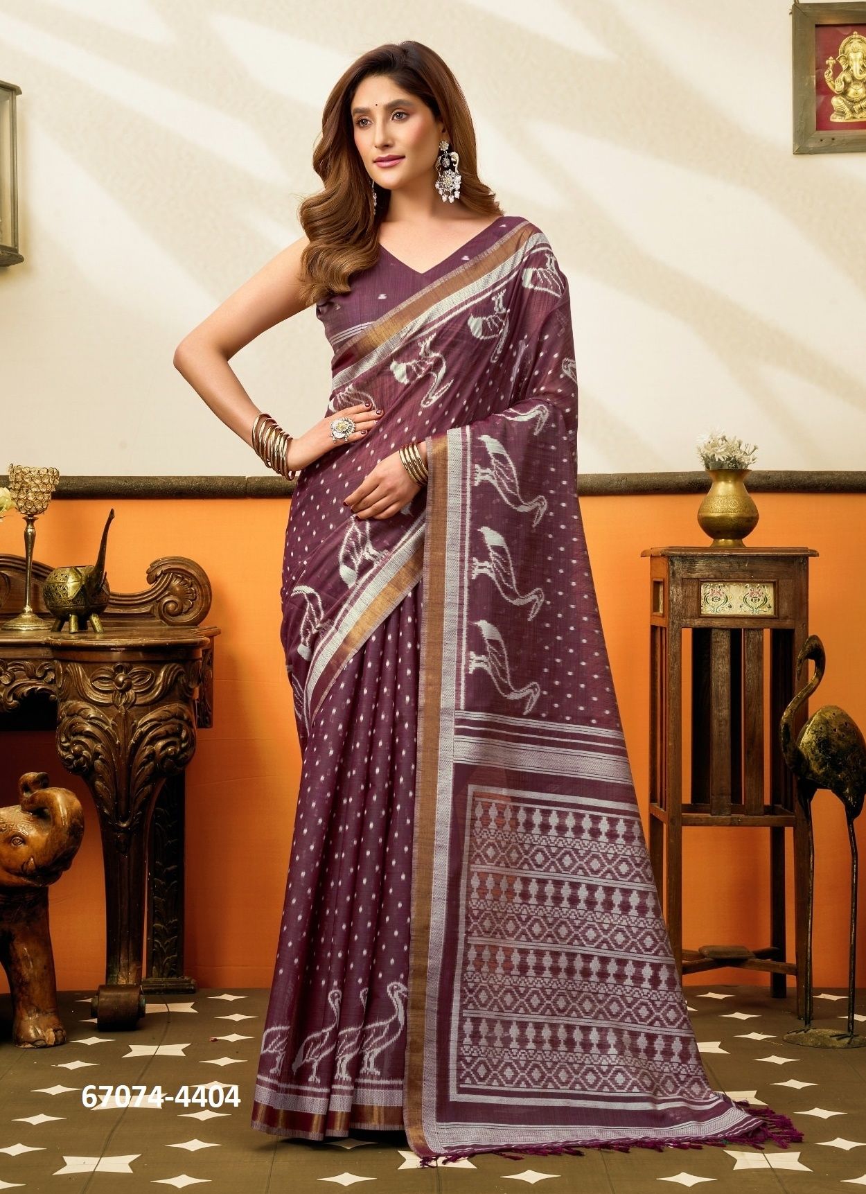 SANGEETA - Catalog # 67074 (Set of 6 Sarees) SANGEETA - Catalog # 67074 (Set of 6 Sarees)