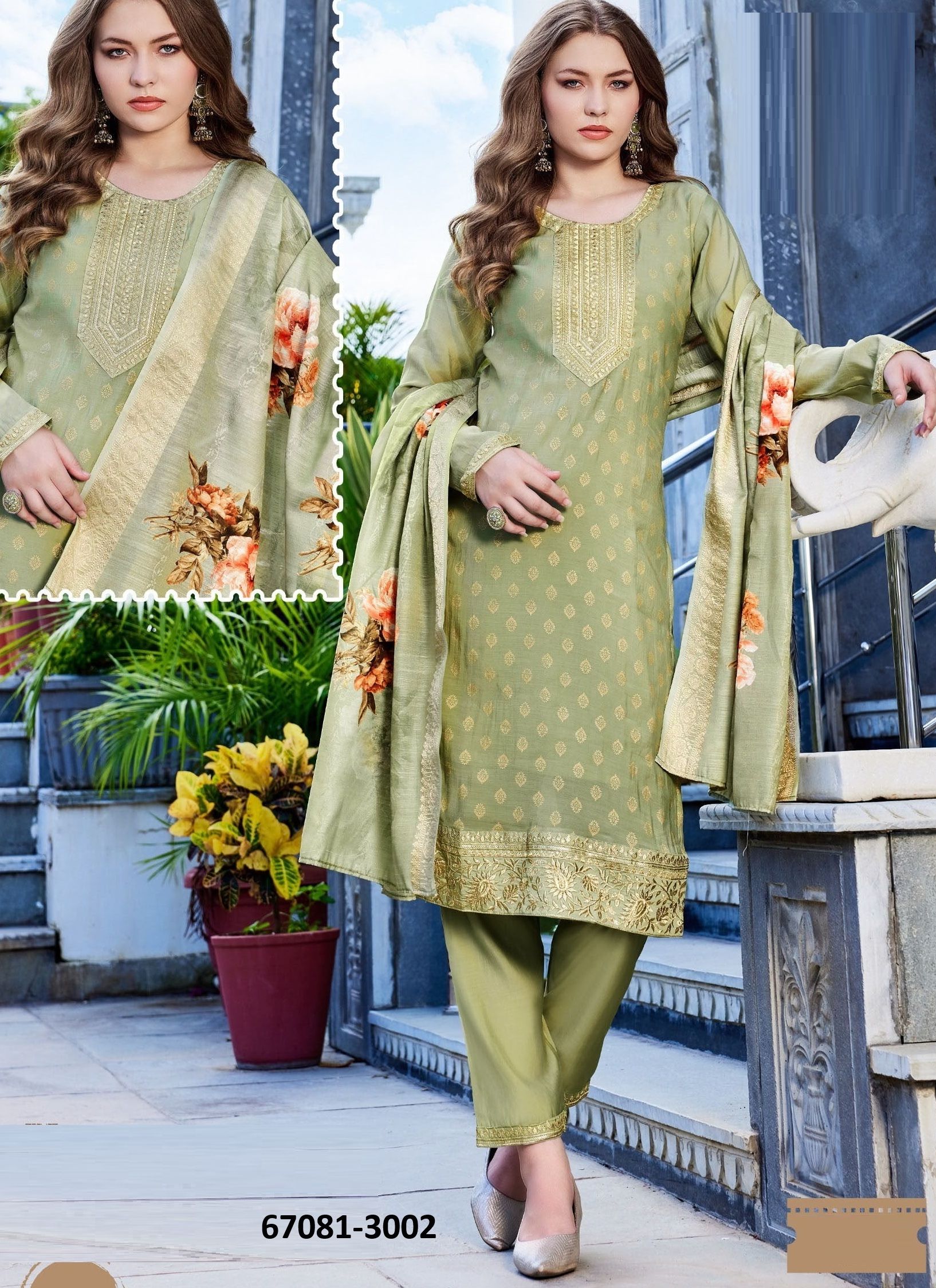 SHALIMAR - Catalog # 67081 (Set of 28 SIZE-SETS [Readymade Salwar Suits])