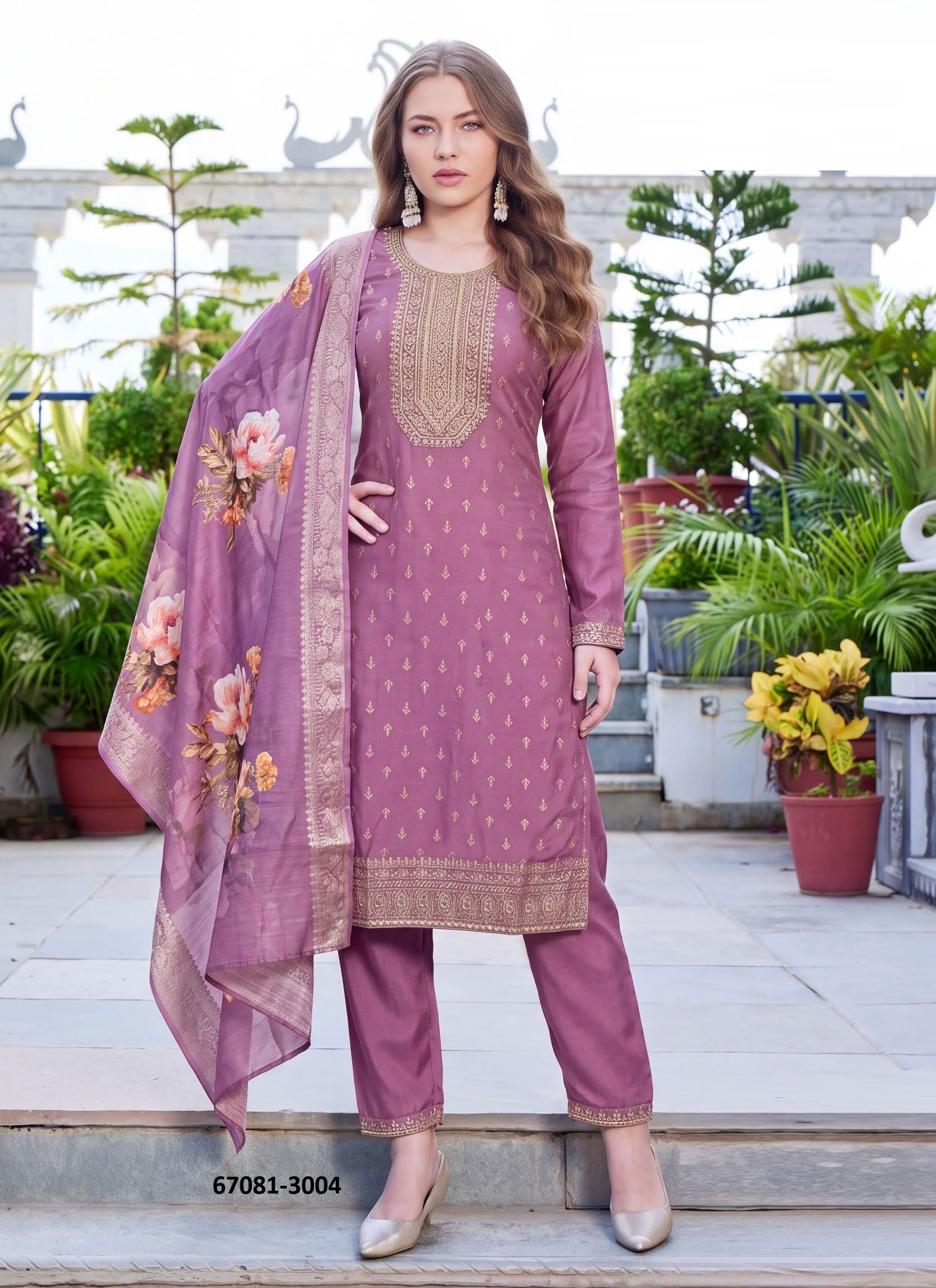 SHALIMAR - Catalog # 67081 (Set of 28 SIZE-SETS [Readymade Salwar Suits])