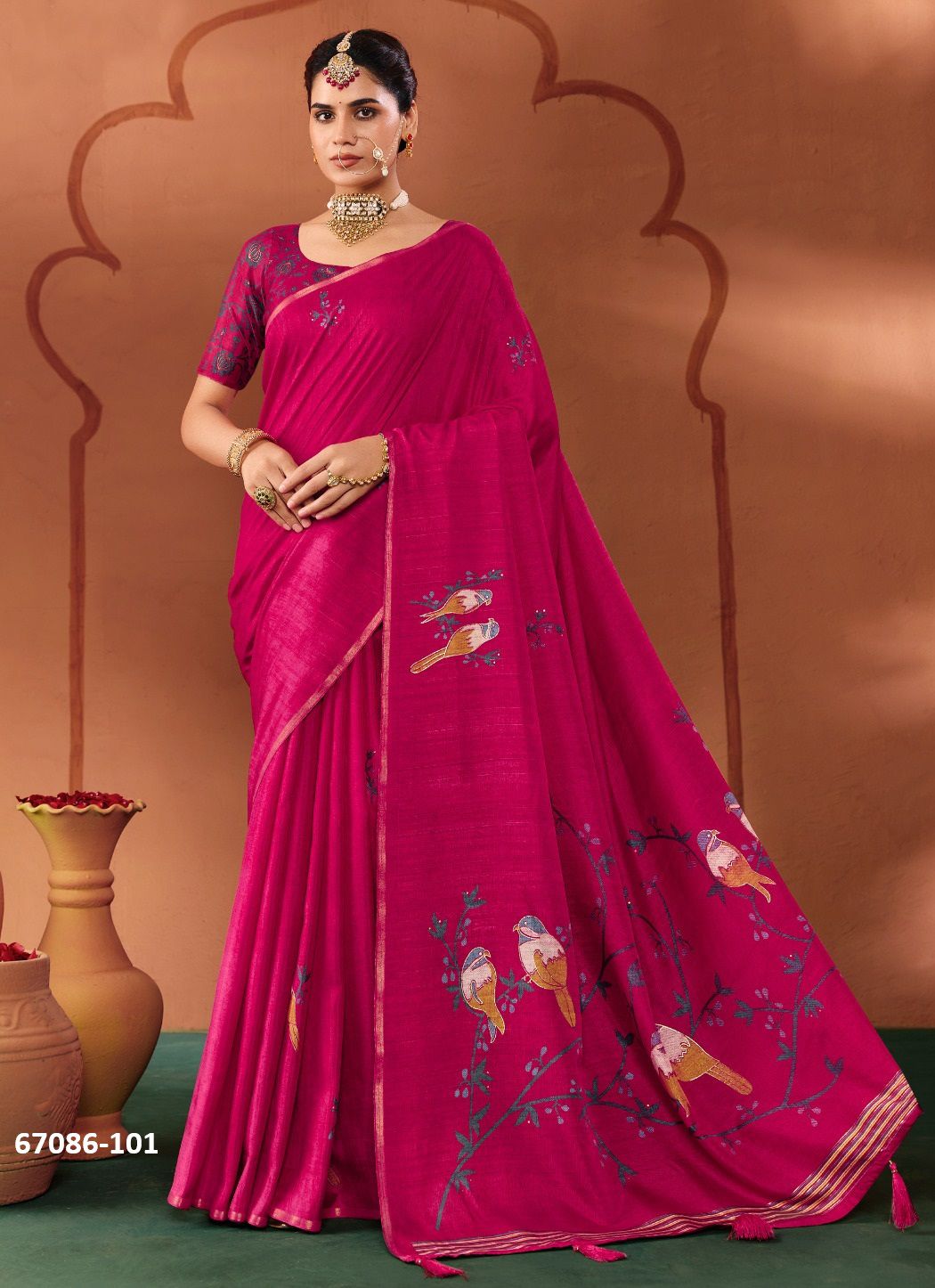 SAMITHRA - Catalog # 67086 (Set of 8 Sarees) SAMITHRA - Catalog # 67086 (Set of 8 Sarees)