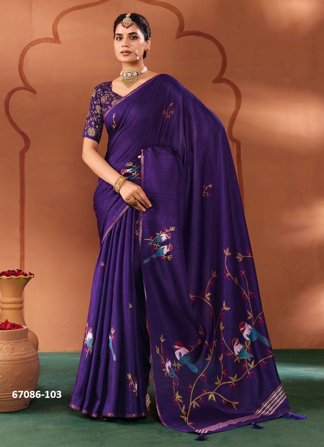 SAMITHRA - Catalog # 67086 (Set of 8 Sarees) SAMITHRA - Catalog # 67086 (Set of 8 Sarees)