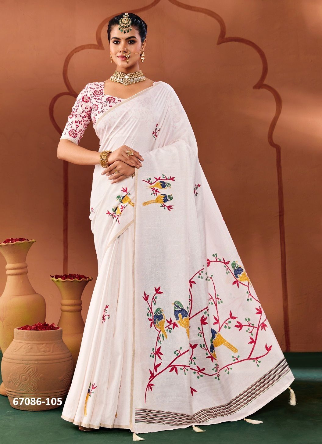 SAMITHRA - Catalog # 67086 (Set of 8 Sarees) SAMITHRA - Catalog # 67086 (Set of 8 Sarees)