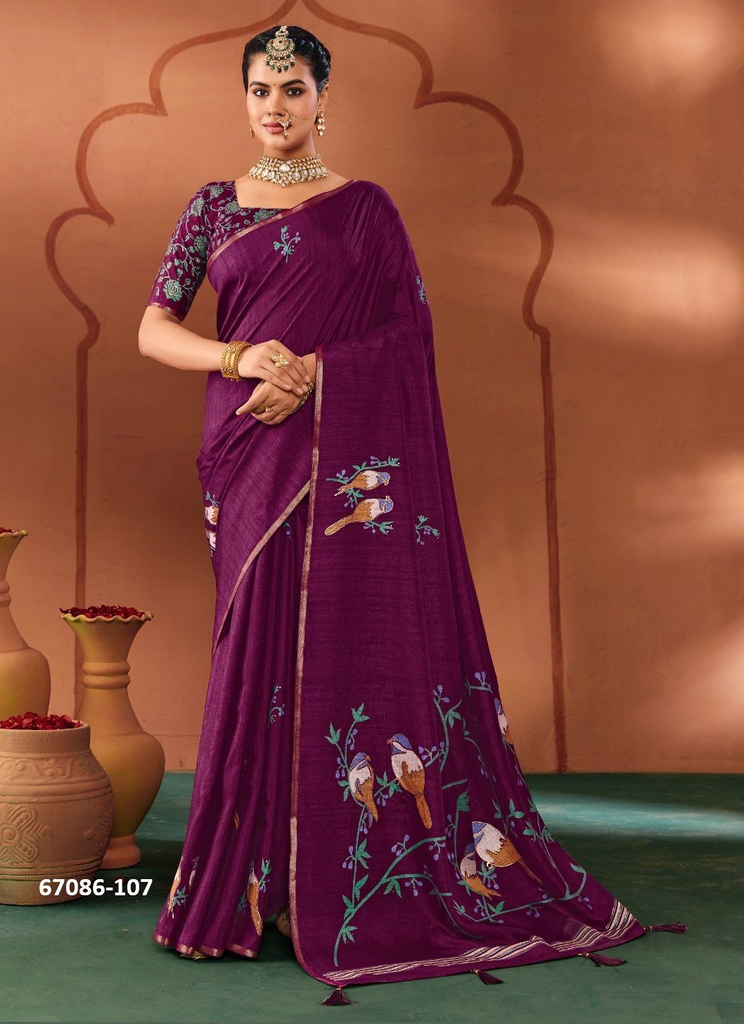 SAMITHRA - Catalog # 67086 (Set of 8 Sarees) SAMITHRA - Catalog # 67086 (Set of 8 Sarees)