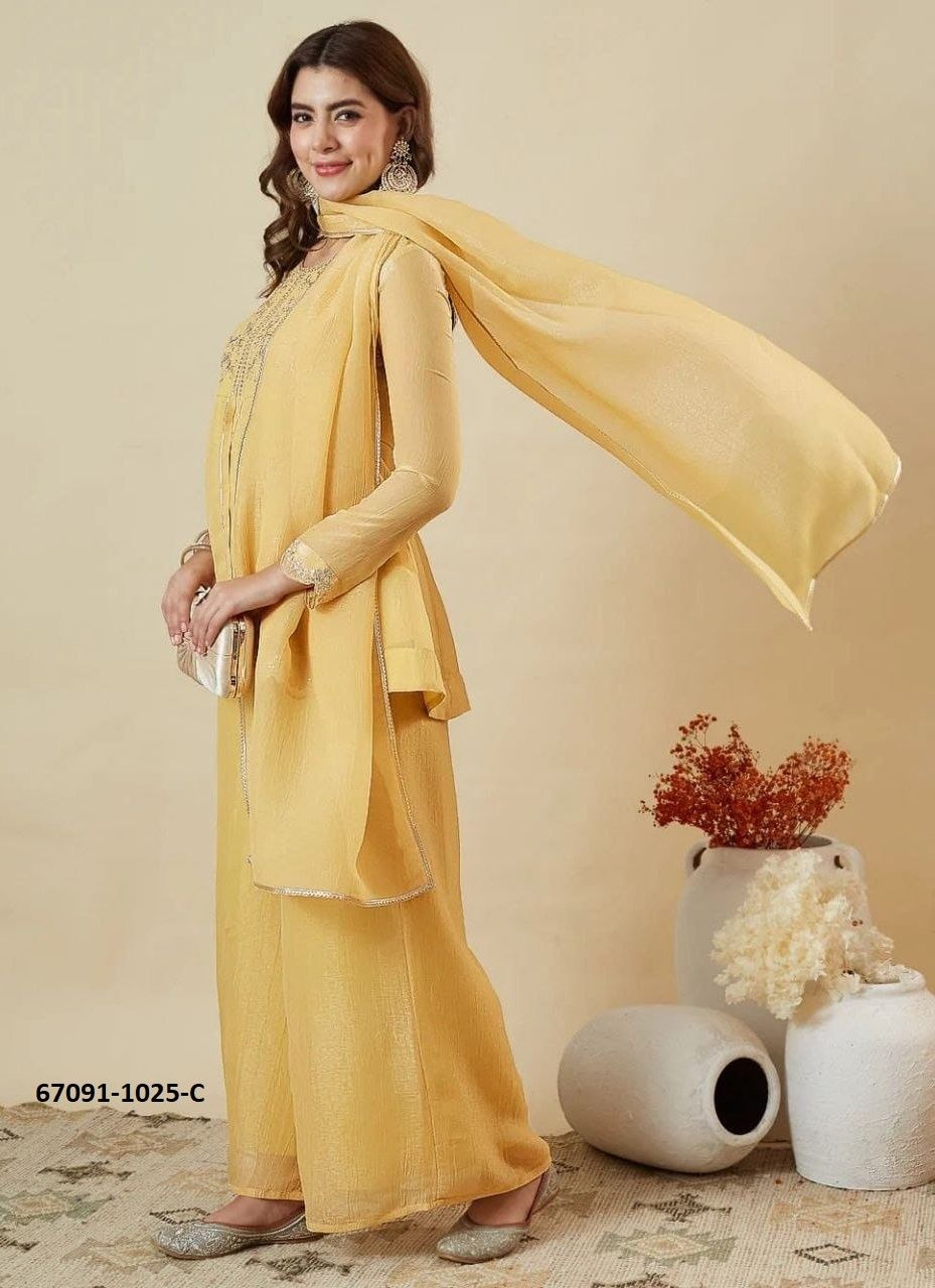 DEISGN 1025 - Catalog # 67091 (Set of 4 Readymade Salwar Suits) DEISGN 1025 - Catalog # 67091 (Set of 4 Readymade Salwar Suits)