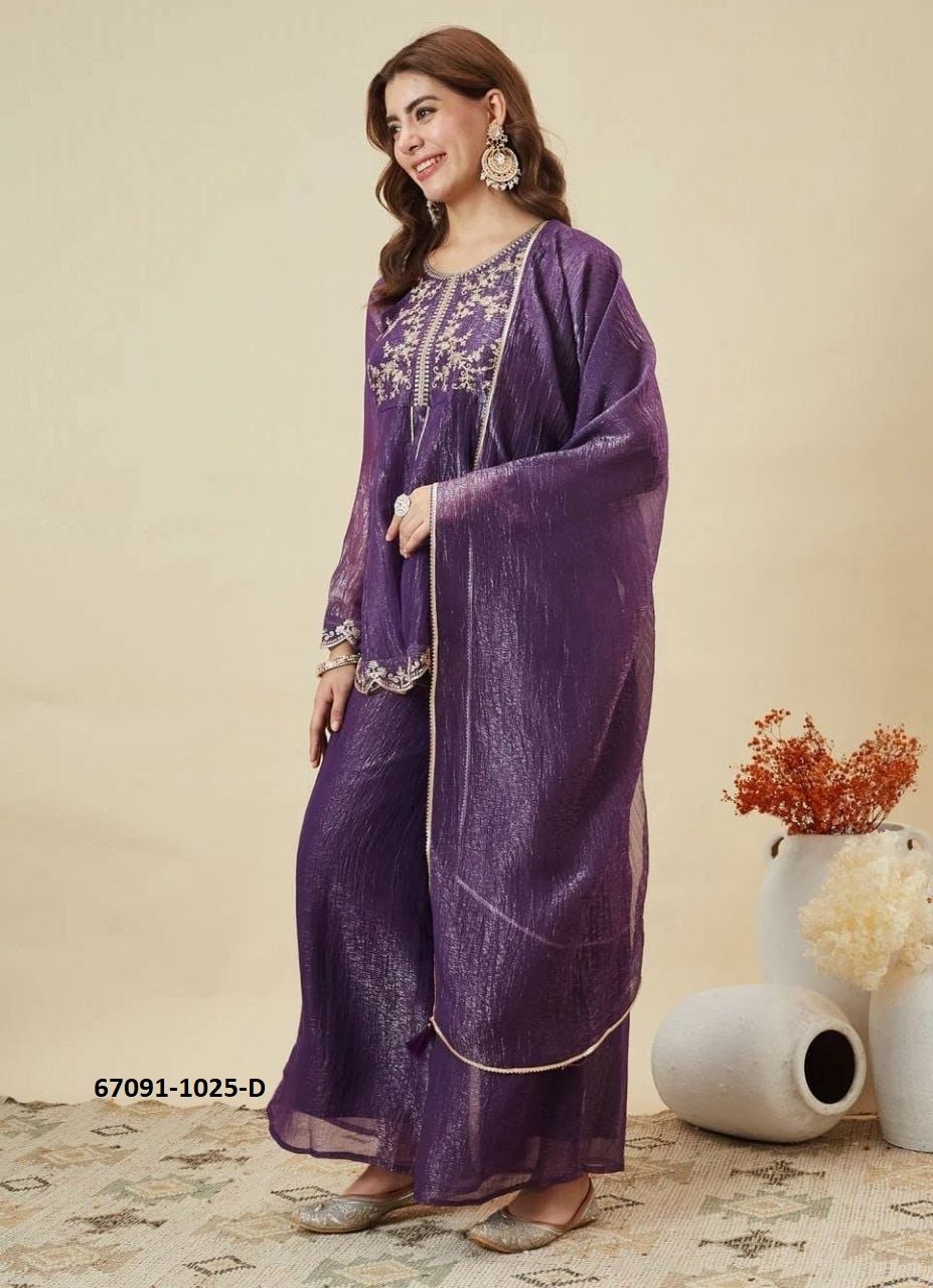 DEISGN 1025 - Catalog # 67091 (Set of 4 Readymade Salwar Suits) DEISGN 1025 - Catalog # 67091 (Set of 4 Readymade Salwar Suits)