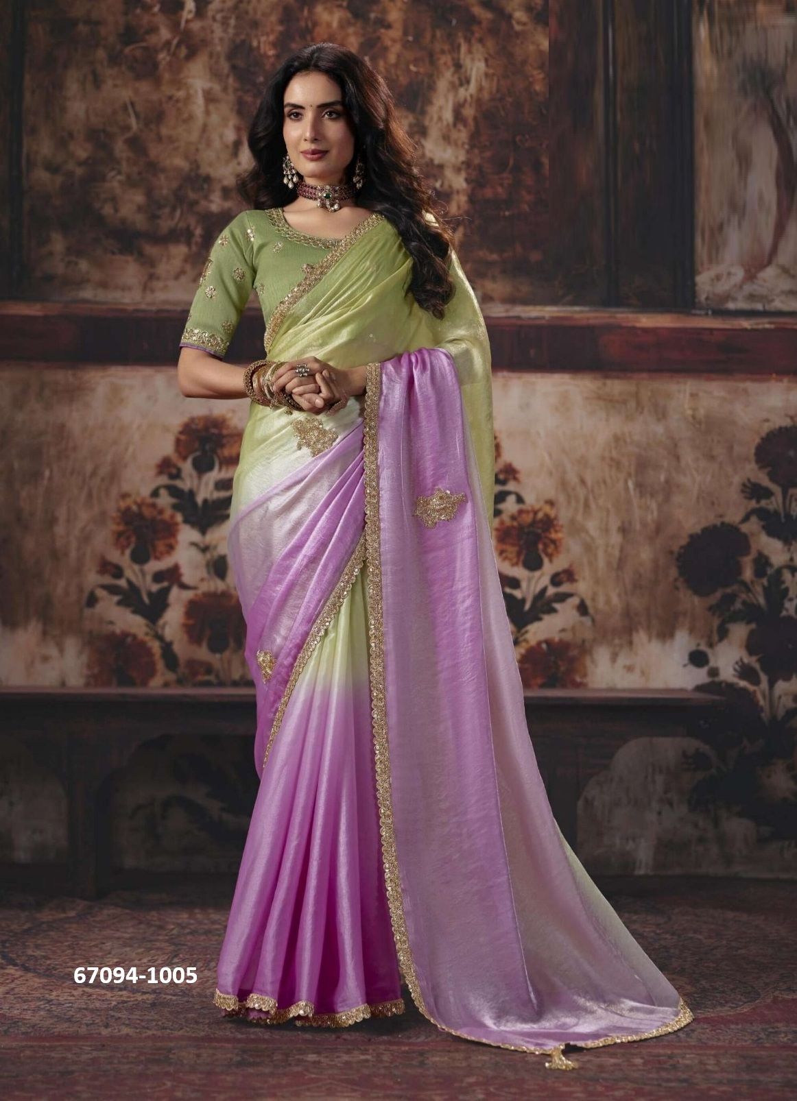 VIRASAT 1 - Catalog # 67094 (Set of 14 Sarees) VIRASAT 1 - Catalog # 67094 (Set of 14 Sarees)