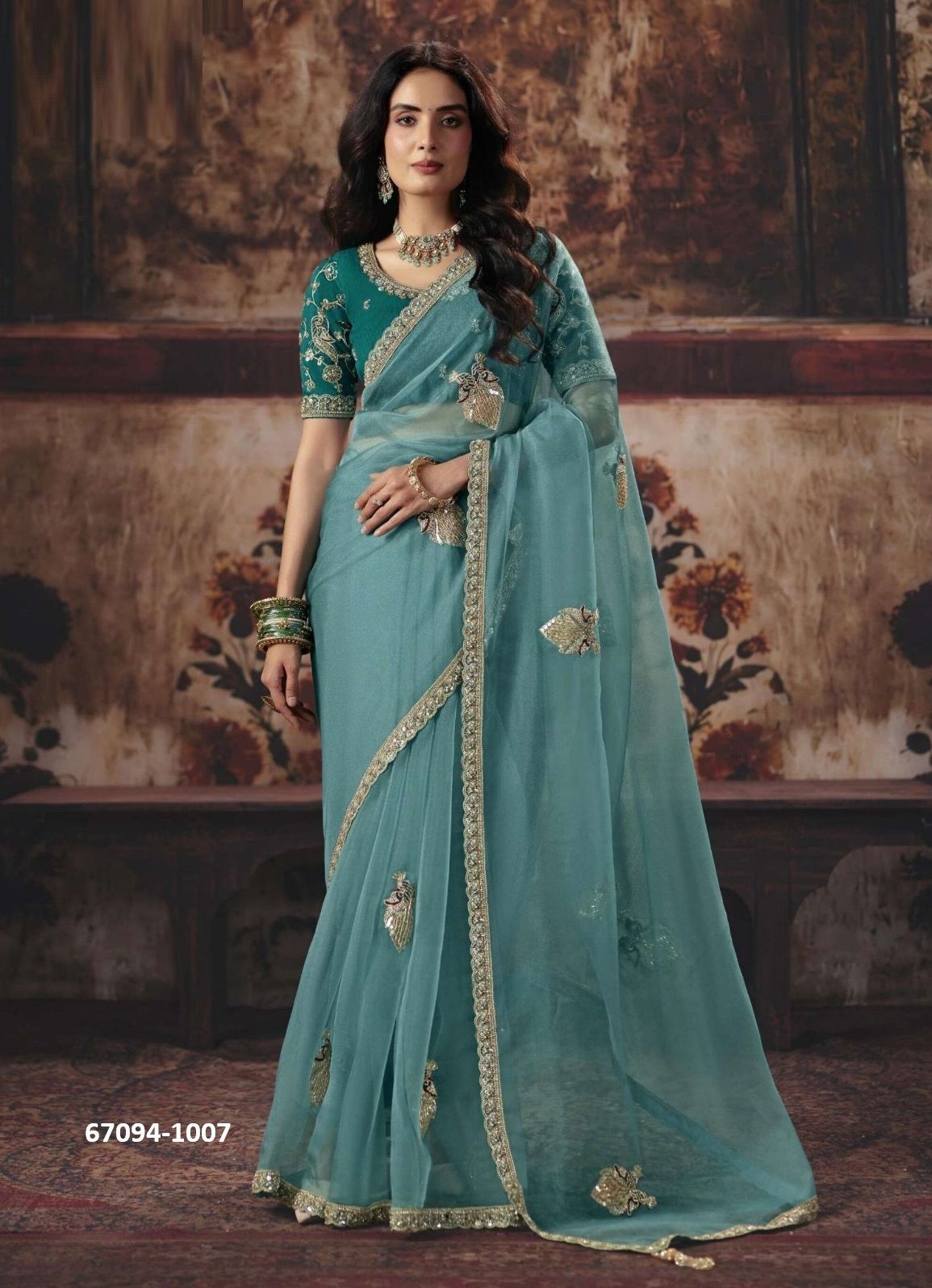 VIRASAT 1 - Catalog # 67094 (Set of 14 Sarees) VIRASAT 1 - Catalog # 67094 (Set of 14 Sarees)