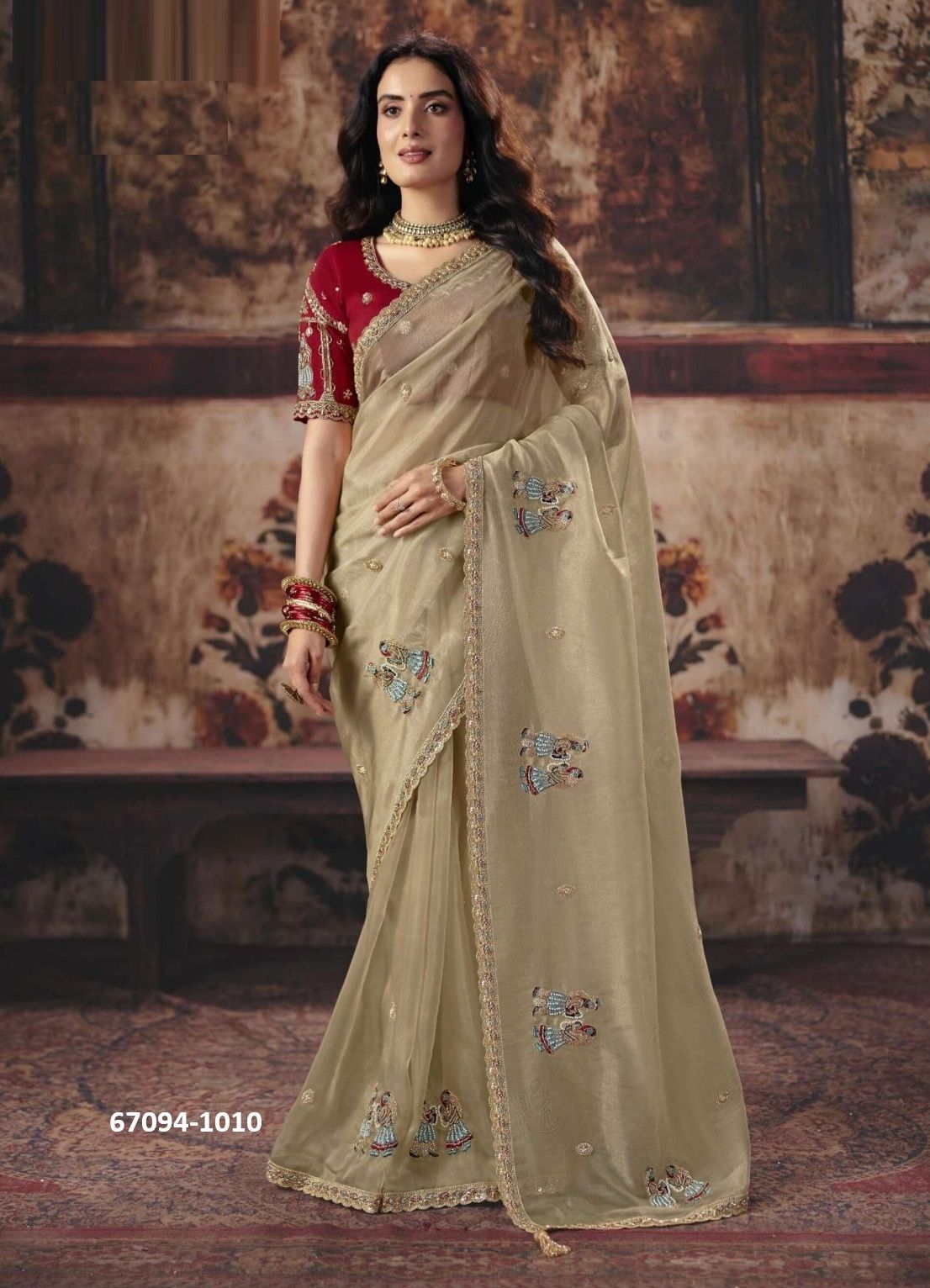 VIRASAT 1 - Catalog # 67094 (Set of 14 Sarees) VIRASAT 1 - Catalog # 67094 (Set of 14 Sarees)