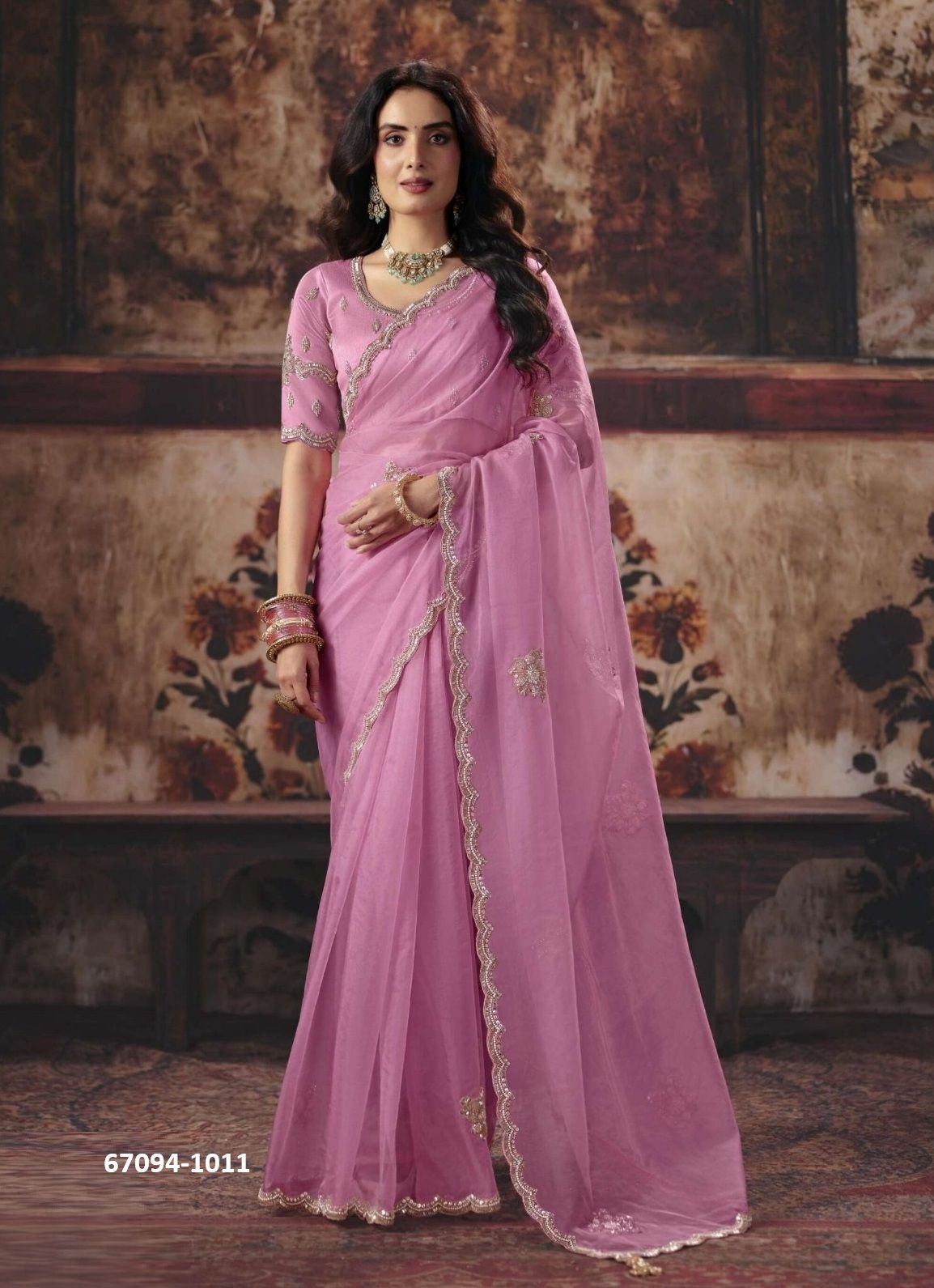 VIRASAT 1 - Catalog # 67094 (Set of 14 Sarees) VIRASAT 1 - Catalog # 67094 (Set of 14 Sarees)