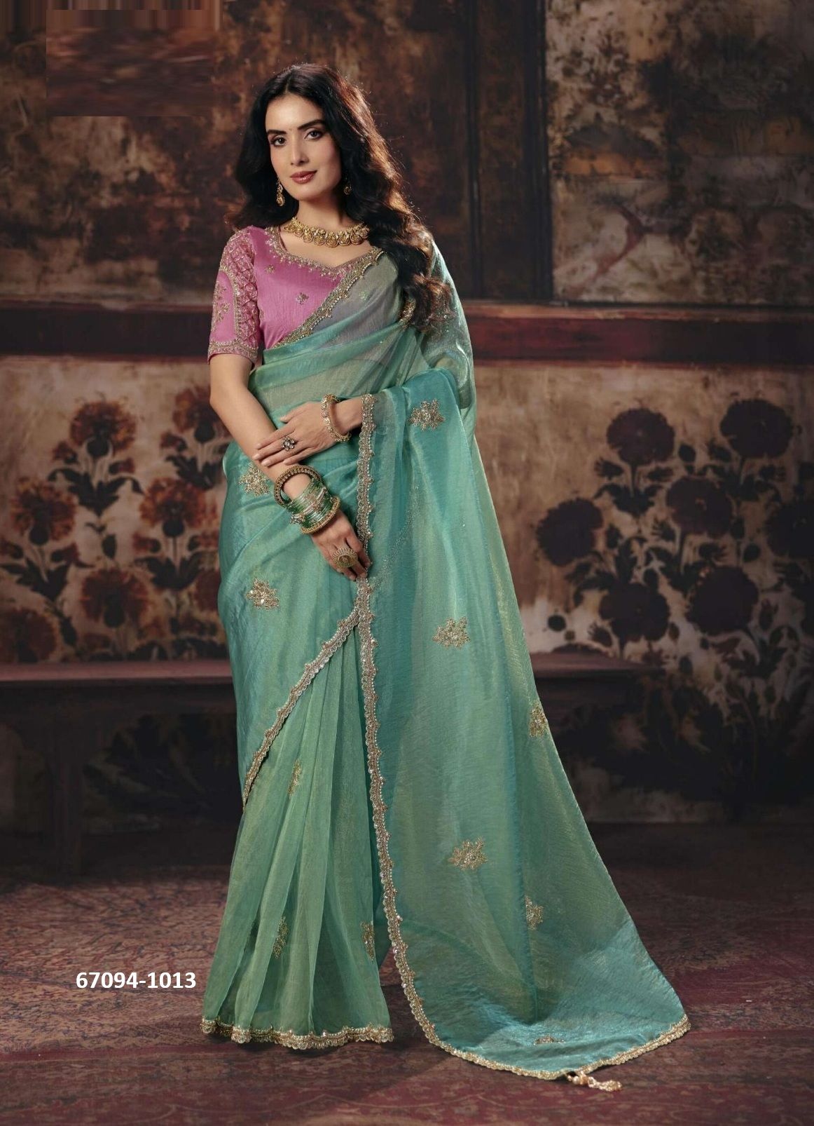 VIRASAT 1 - Catalog # 67094 (Set of 14 Sarees) VIRASAT 1 - Catalog # 67094 (Set of 14 Sarees)